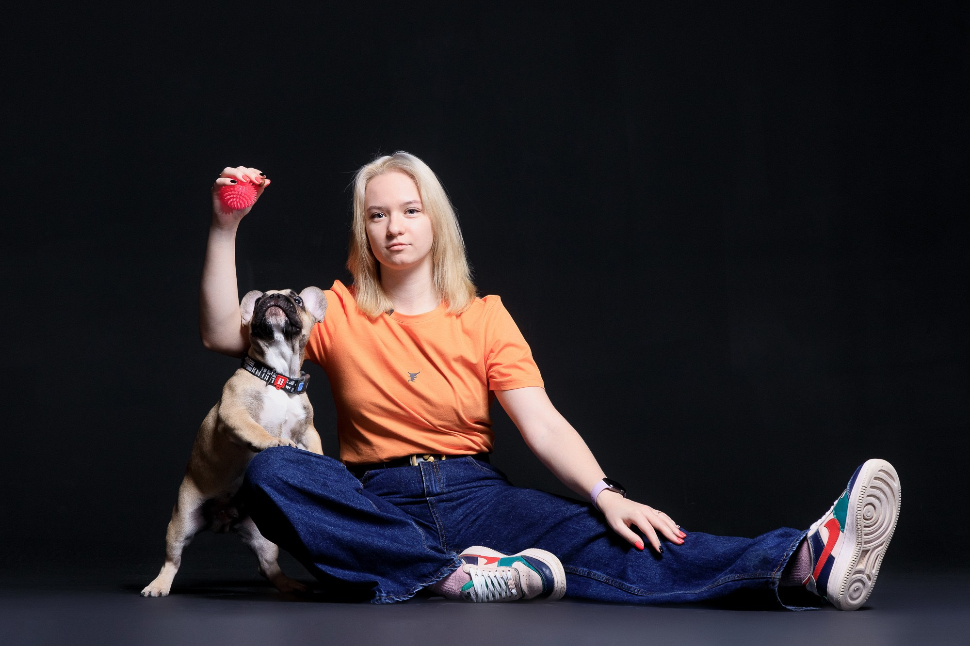 Семейная фотосессия с питомцами в студии. Фотограф в Саратове Ольга Мазлова