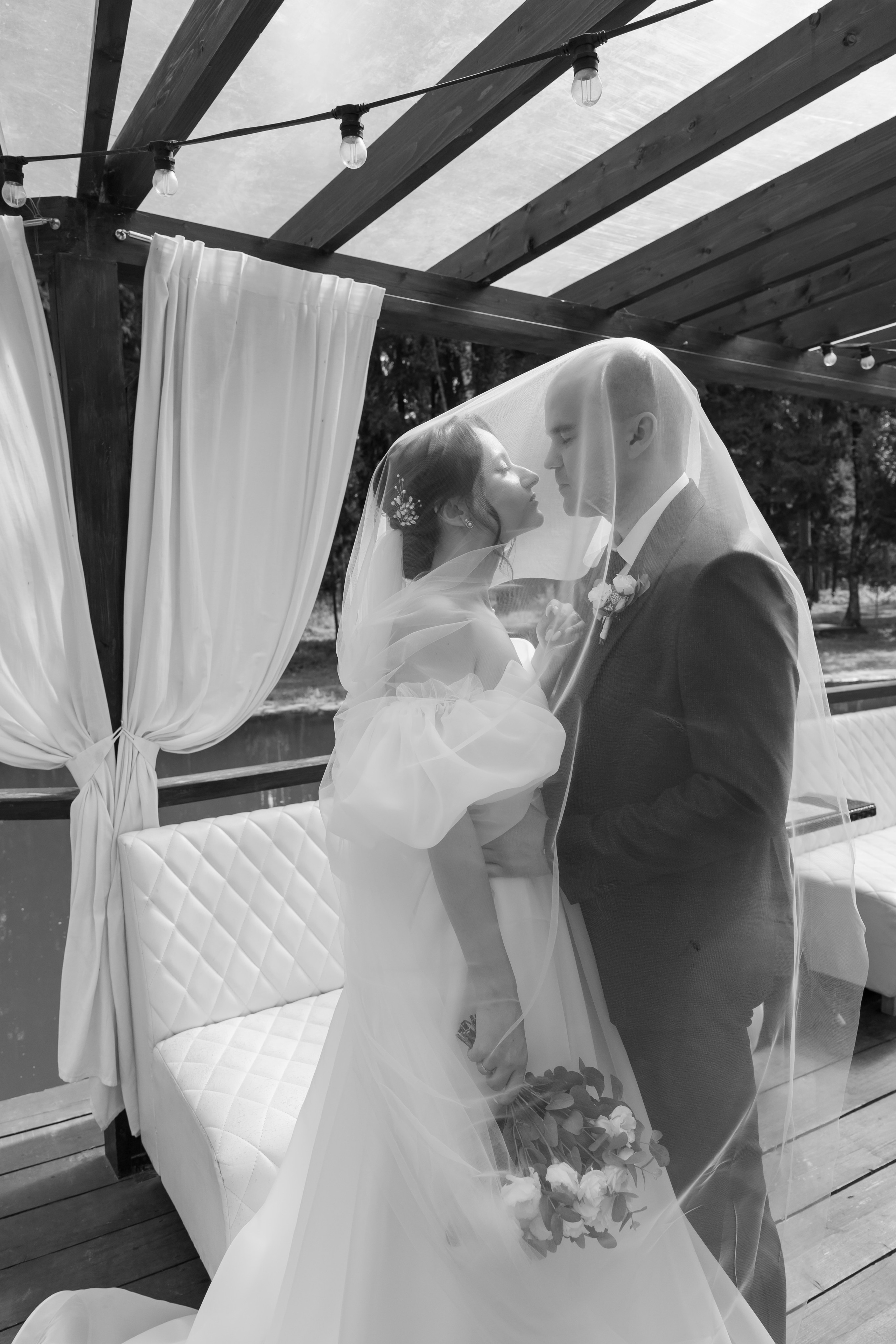 Полина и Дмитрий, загородный клуб «Барин», ЗАГС в г. Пушкино. Свадебный и репортажный фотограф (Москва, Королев и другие)