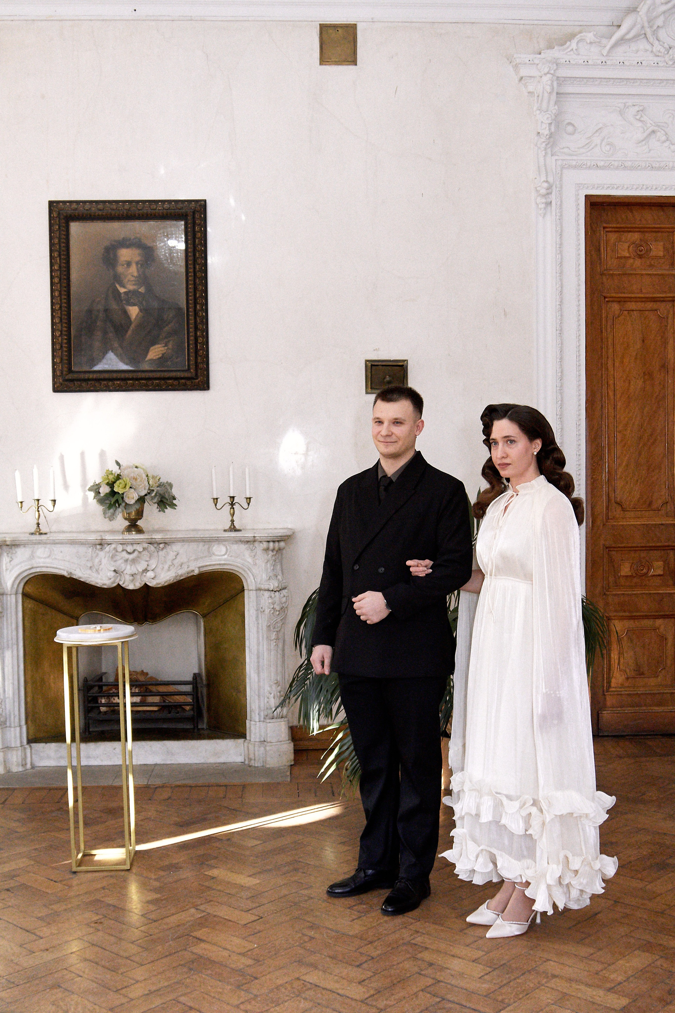 Торжественное бракосочетание в библиотеке им. Пушкина. Свадебный фотограф в Москве Приятелева Ангелина