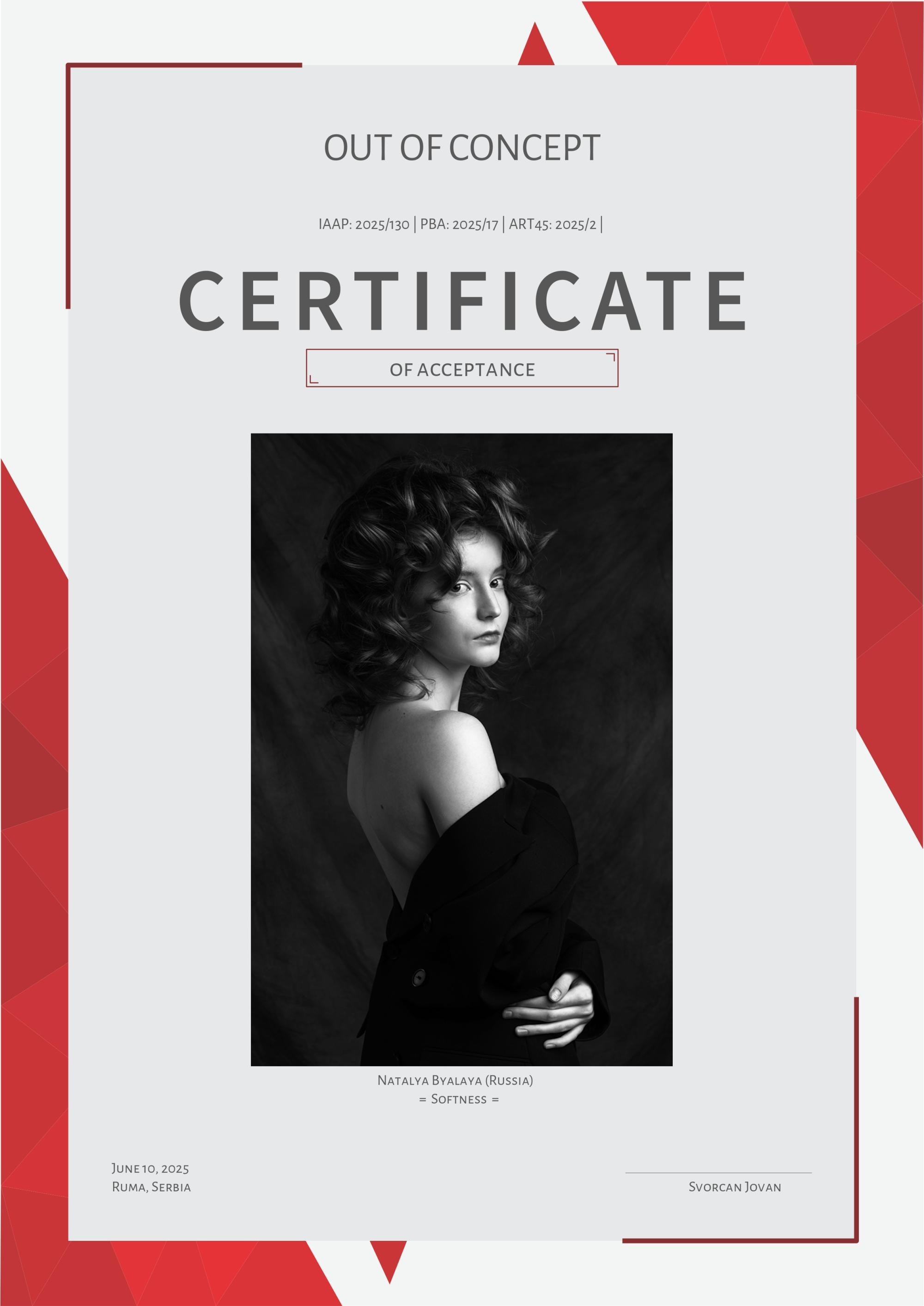 Награды. Портретный фотограф из Санкт-Петербурга Наталья Бялая