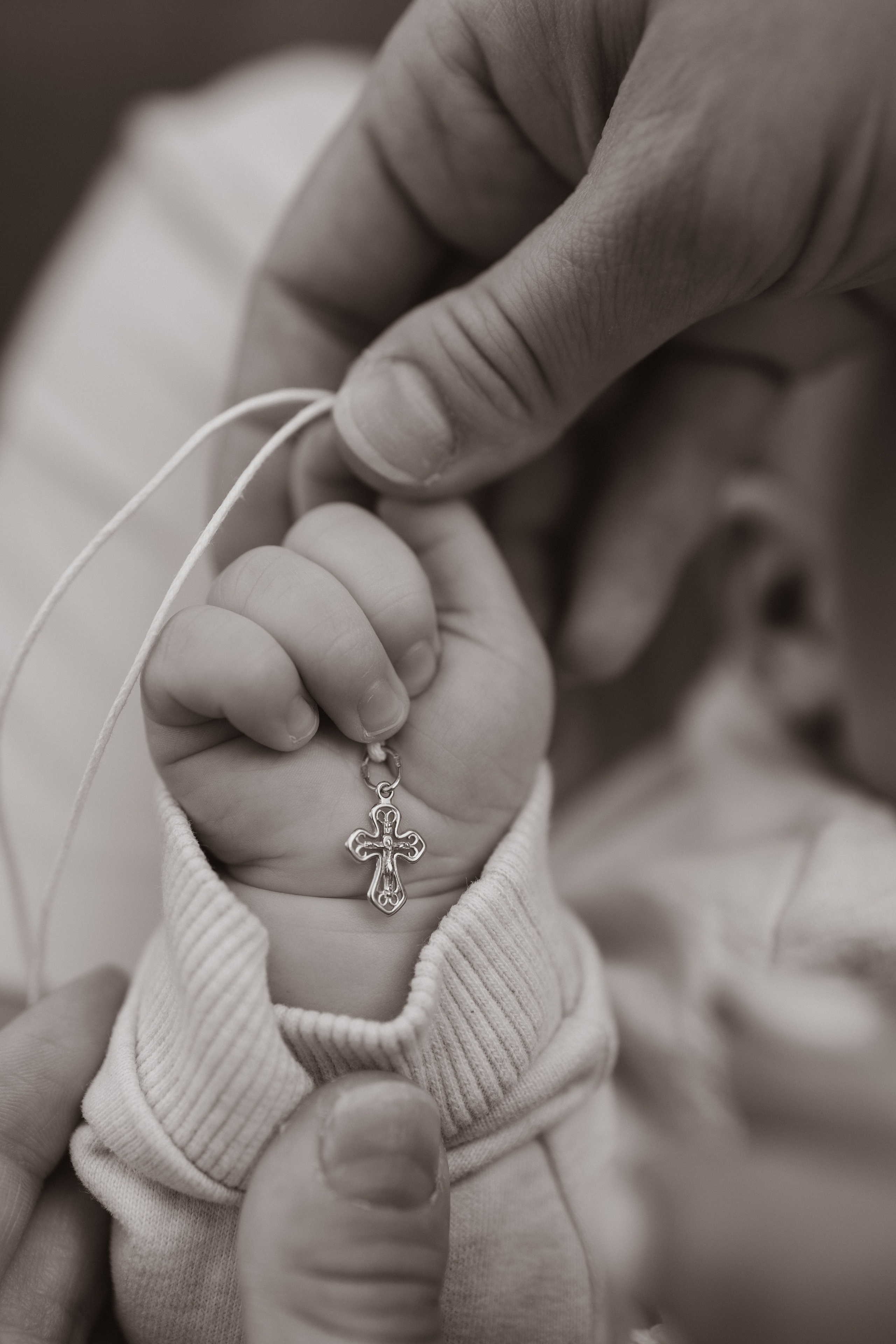 Таинство Крещения Саши. Фотограф новорождённых Newborn Москва