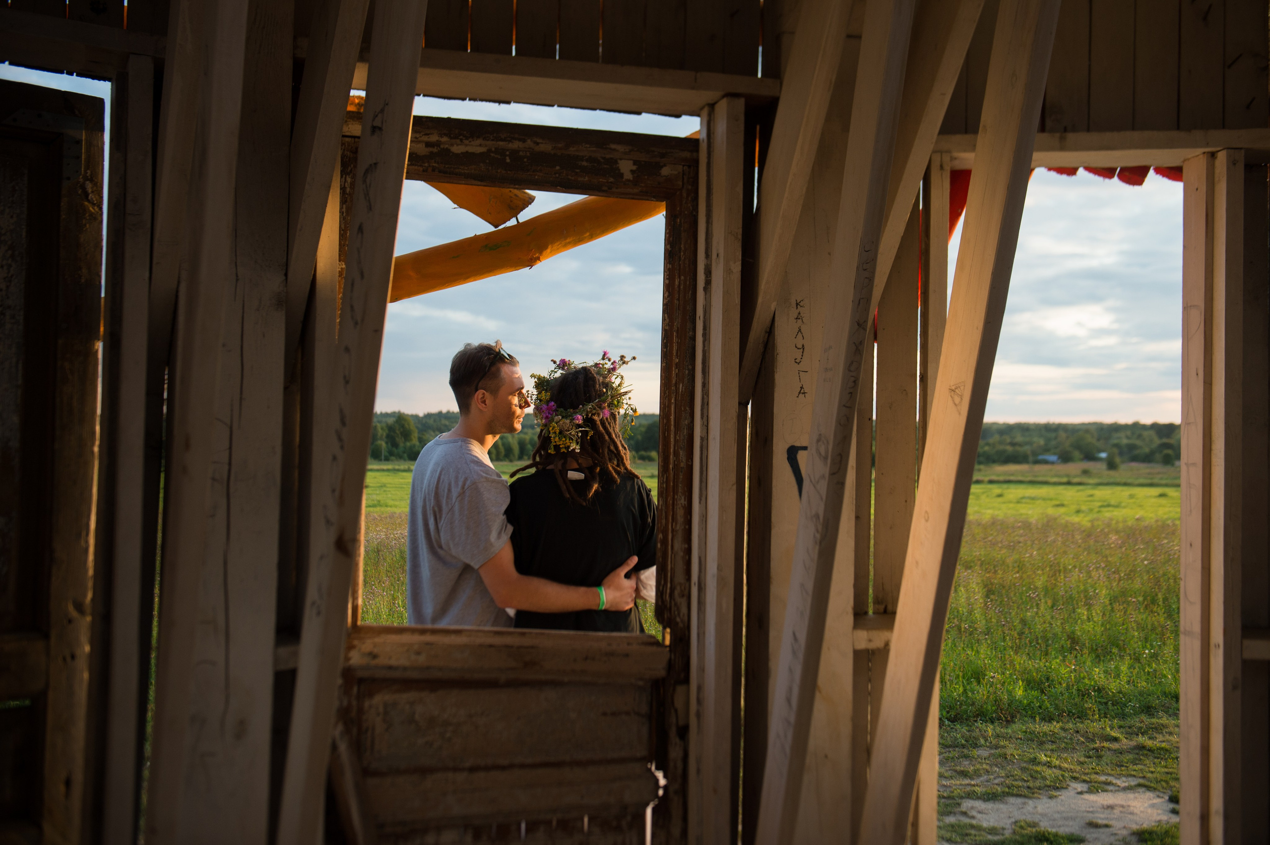 Аня и Артем. Прогулка в Никола-Ленивце. Фотограф Алиса Калинина