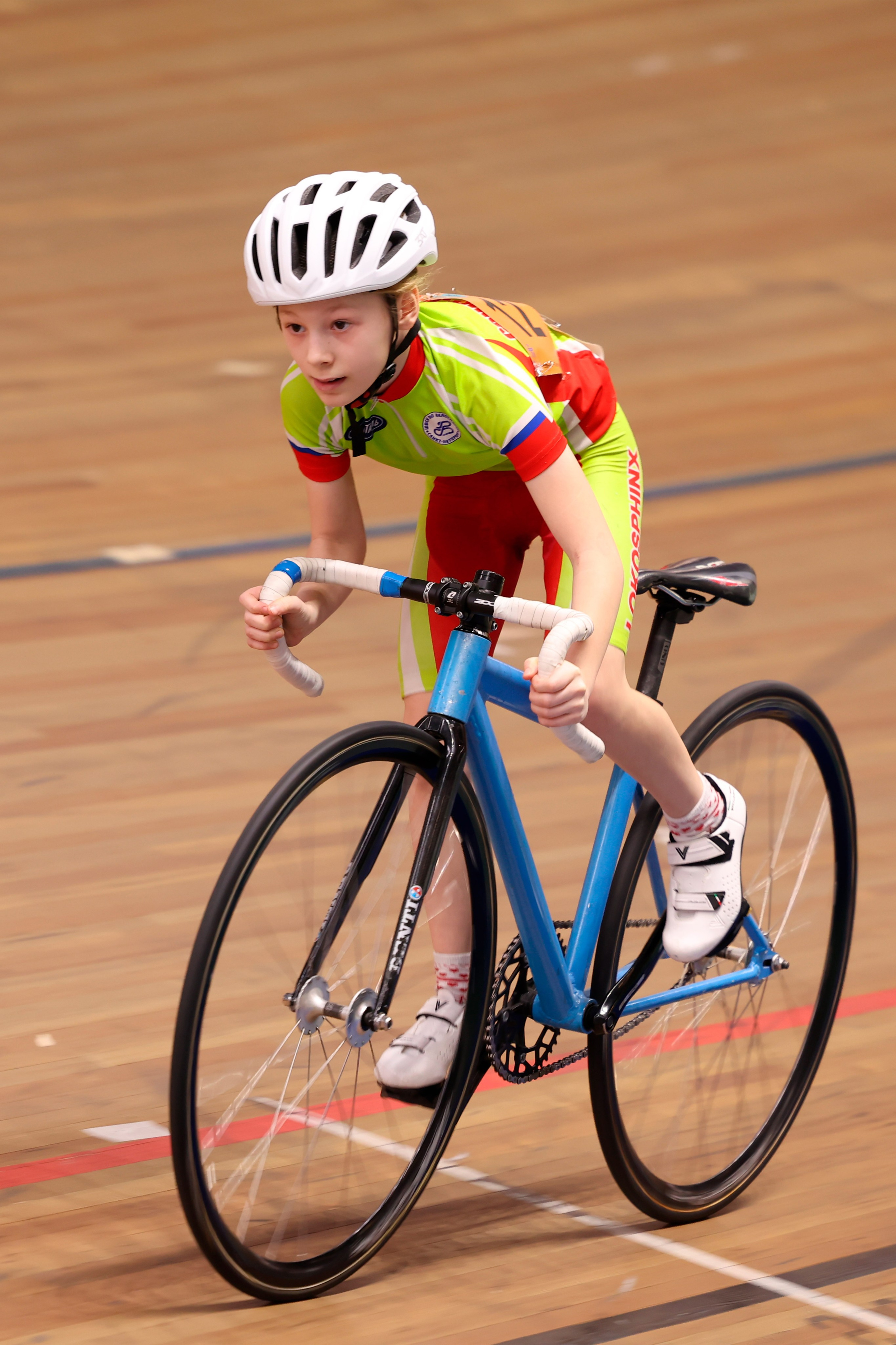 Пятый этап Региональных соревнований по велоспорту на треке (Гит, Скретч) 15.03.2025. Спортивный и репортажный фотограф Антон Тереханов