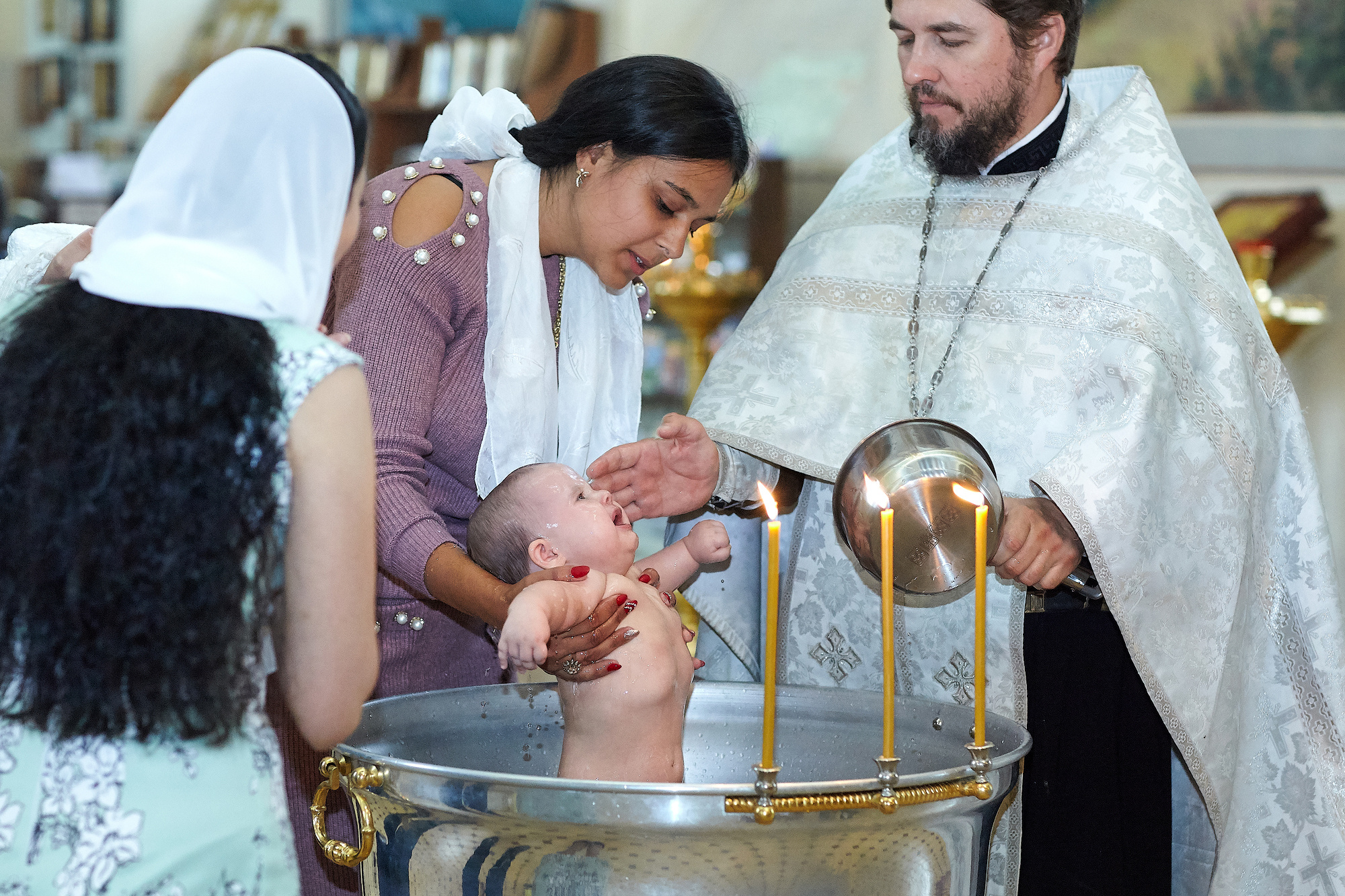 Таинство крещения Ростов на Дону. Фото видео съёмка в Белой Калитве дуэт Герман и Инна