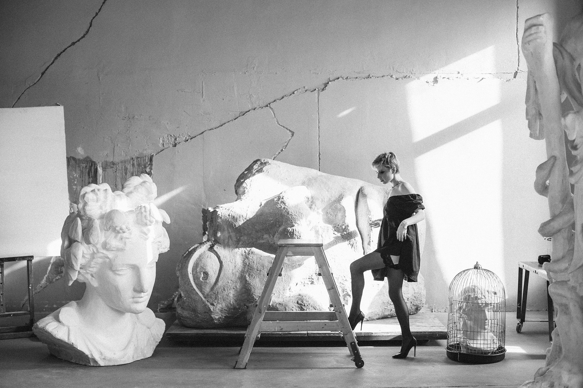 Фотосессия со скульптурами. Семейный лайфстайл фотограф в Санкт-Петербурге Мария Шумилина