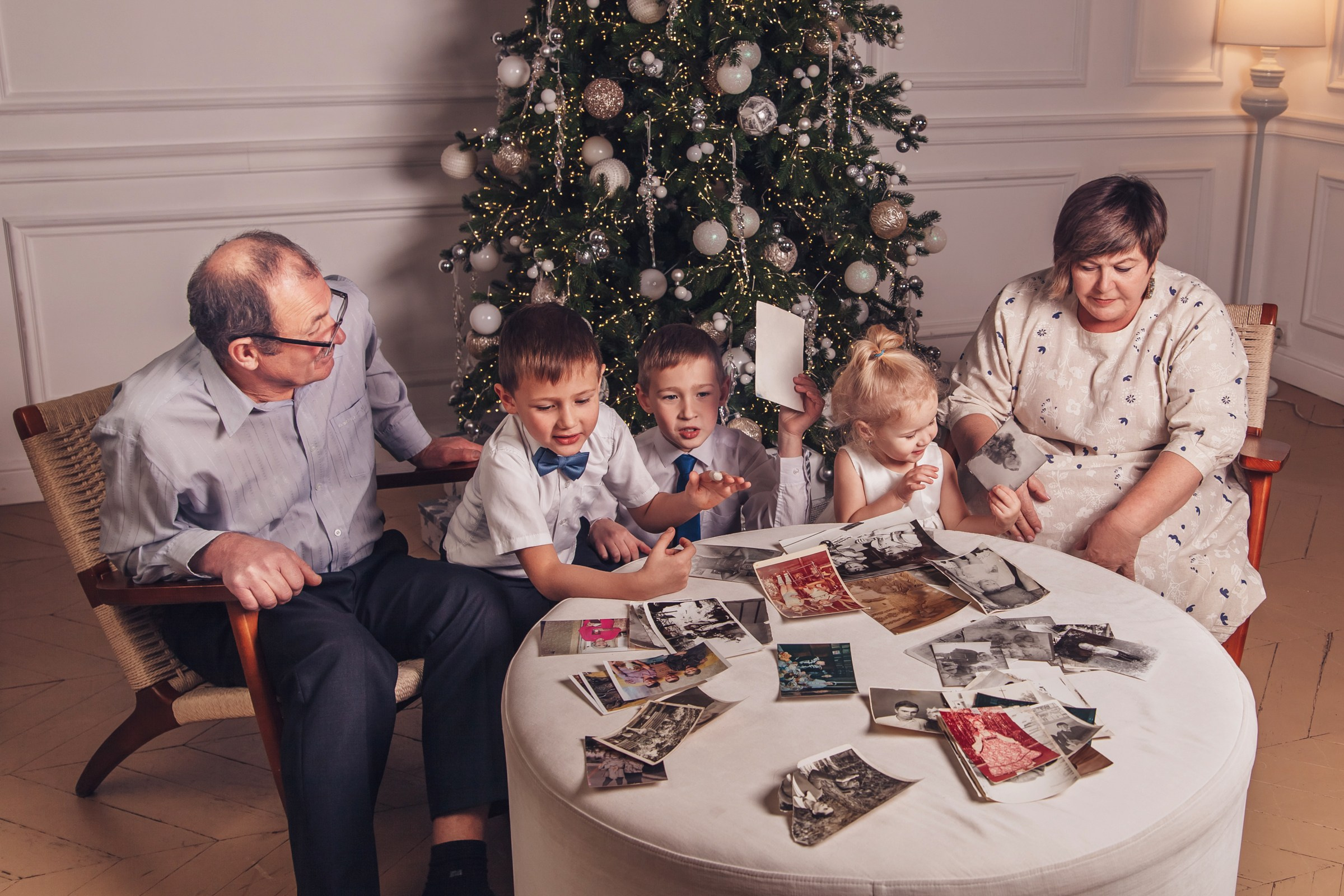 Бабушка, дедушка и внуки. Детский и семейный фотограф в Бердске и Новосибирске Дарья Гребнева