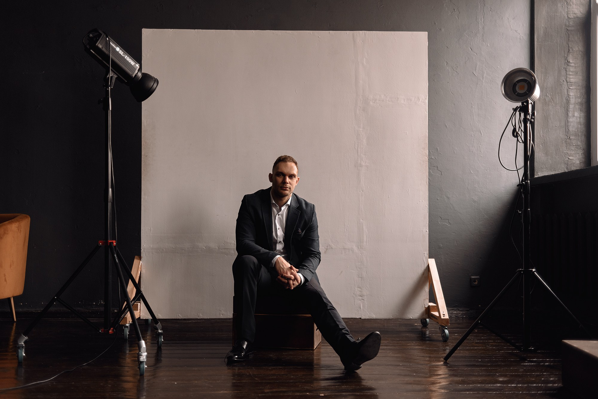 Фото в фотостудии мужской портрет Тюмень