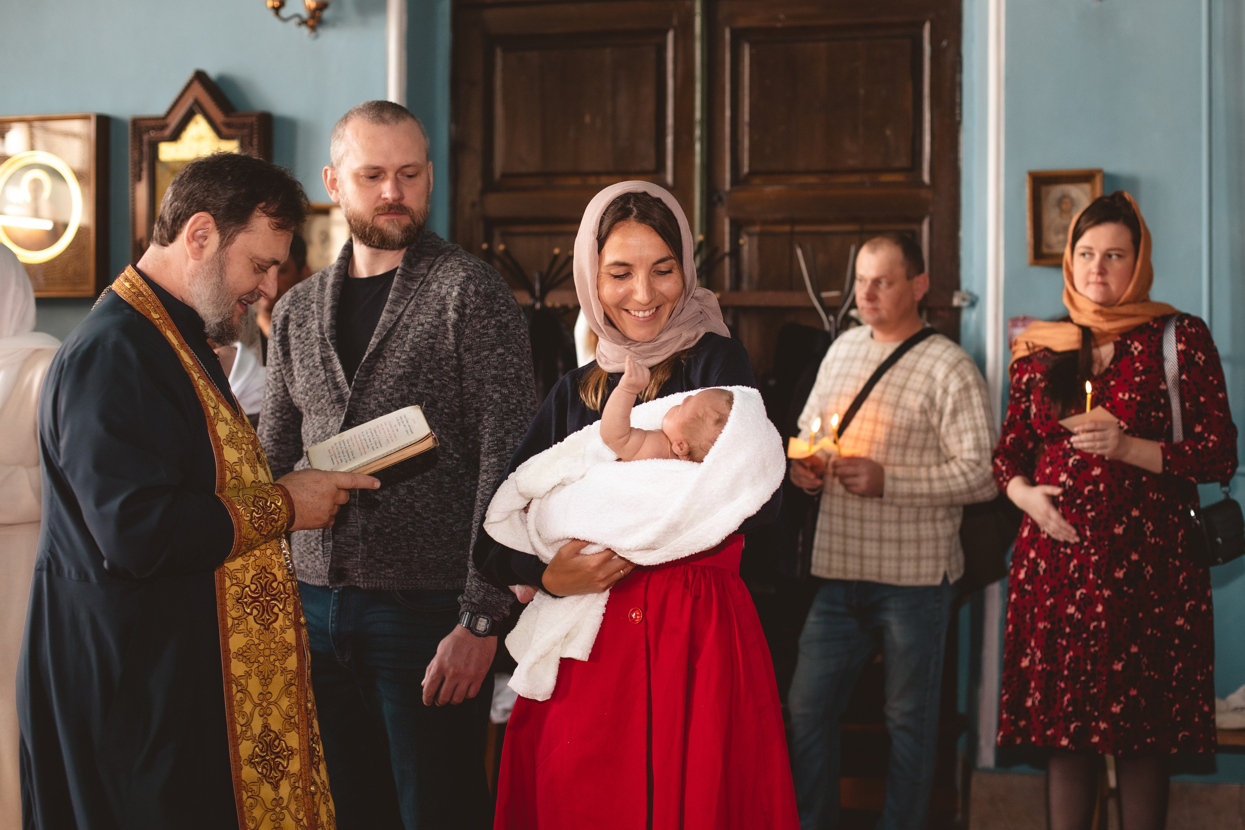 Крещение. Фотограф новорождённых Псков
