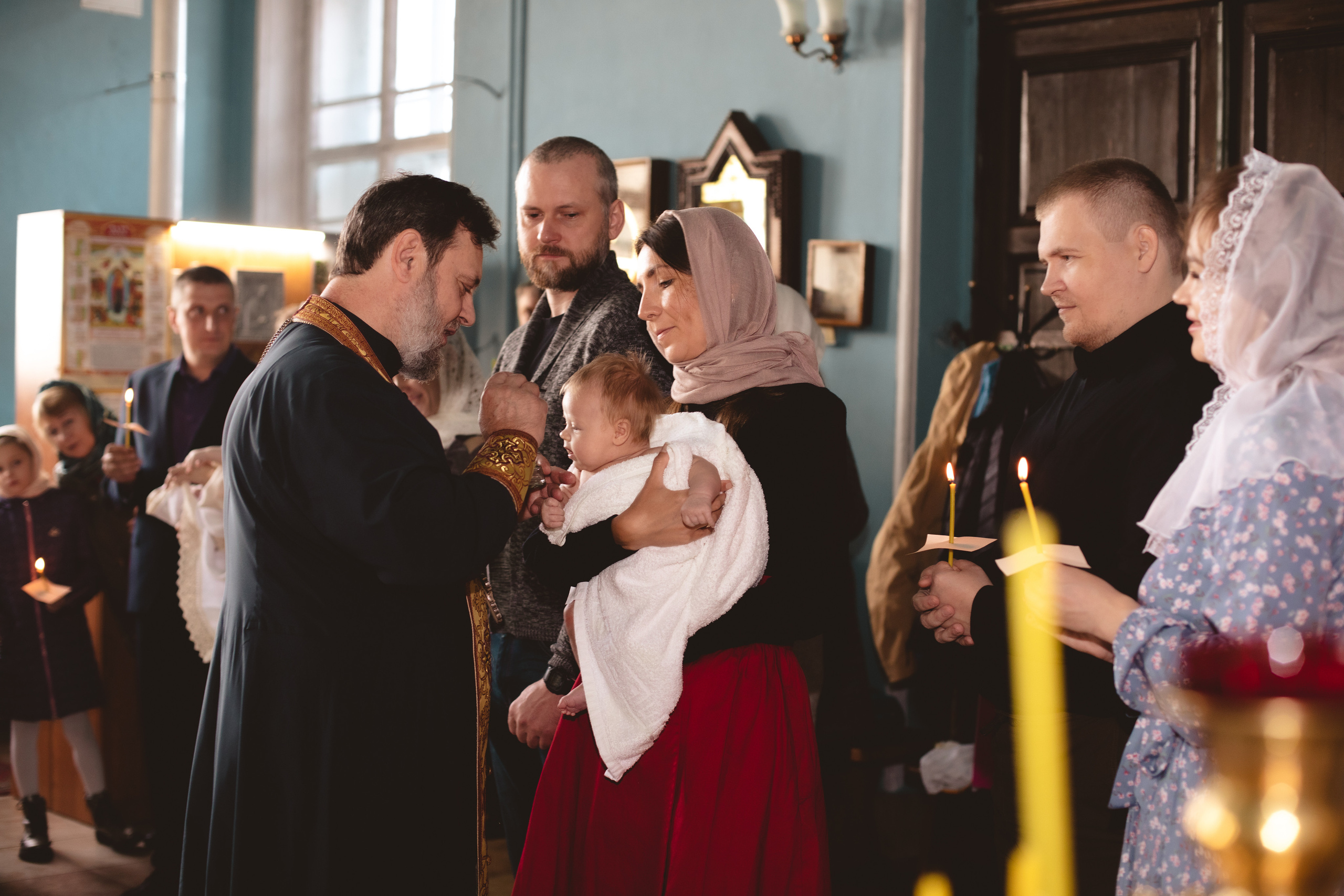 Крещение. Фотограф новорождённых Псков