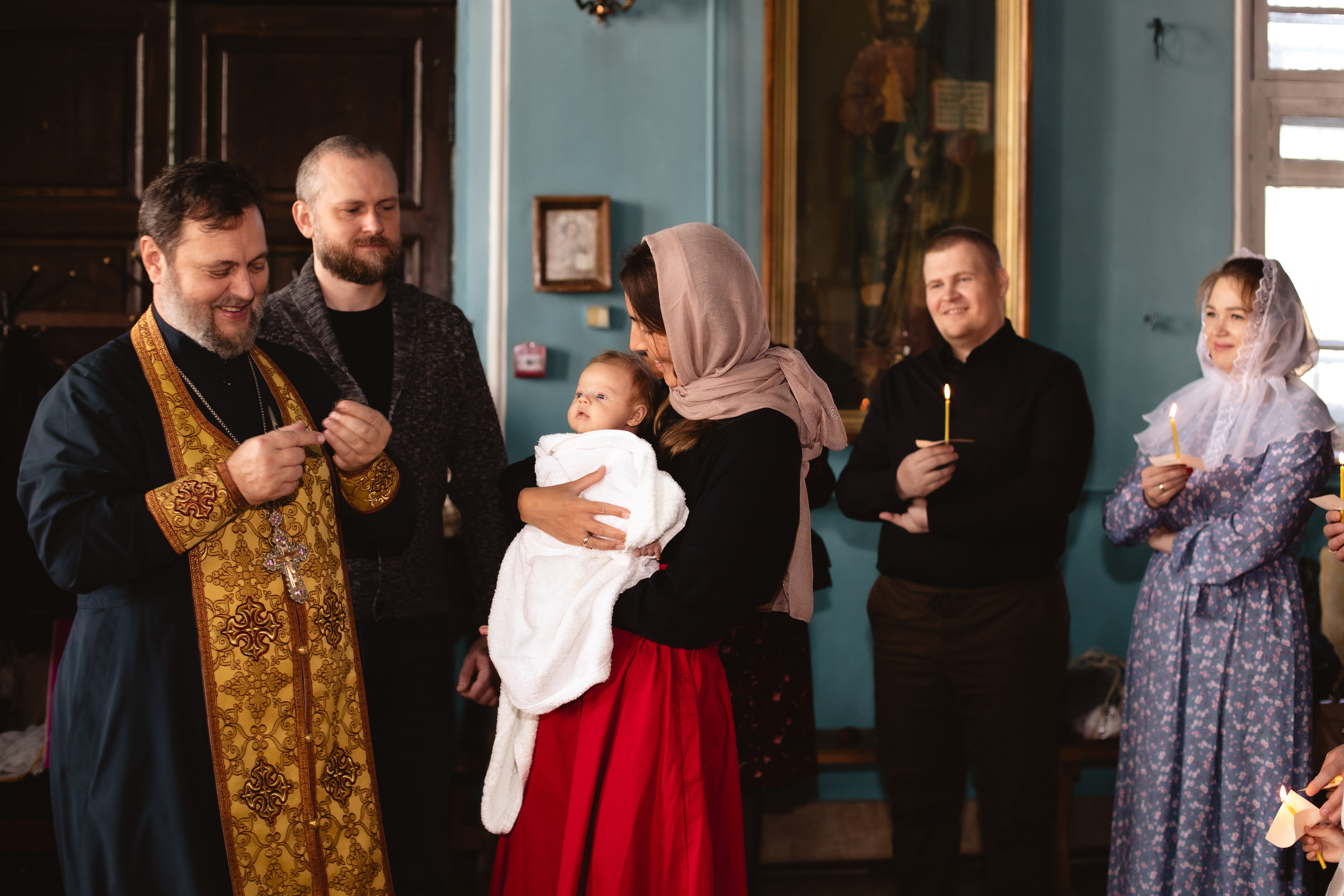 Крещение. Фотограф новорождённых Псков
