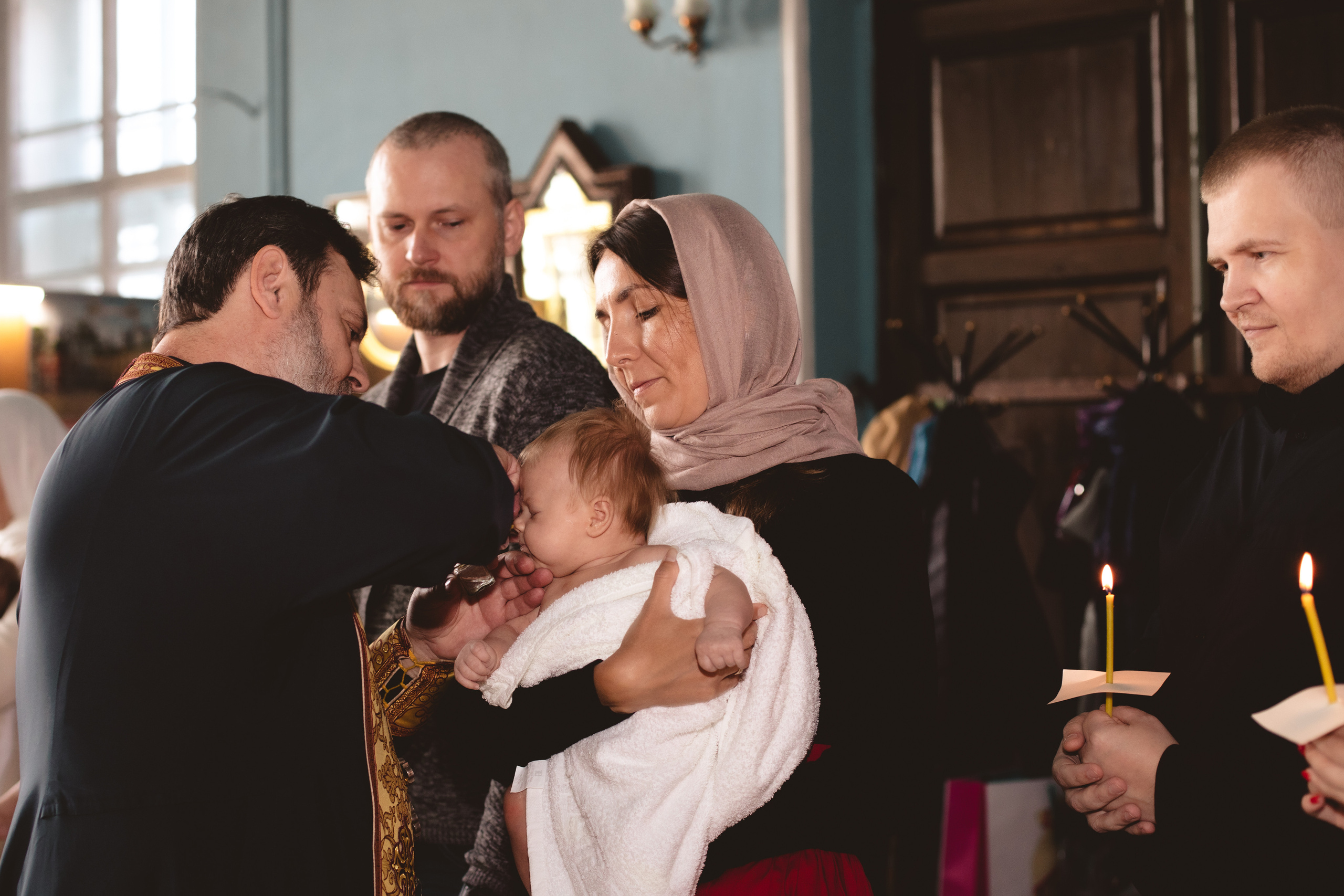 Крещение. Фотограф новорождённых Псков