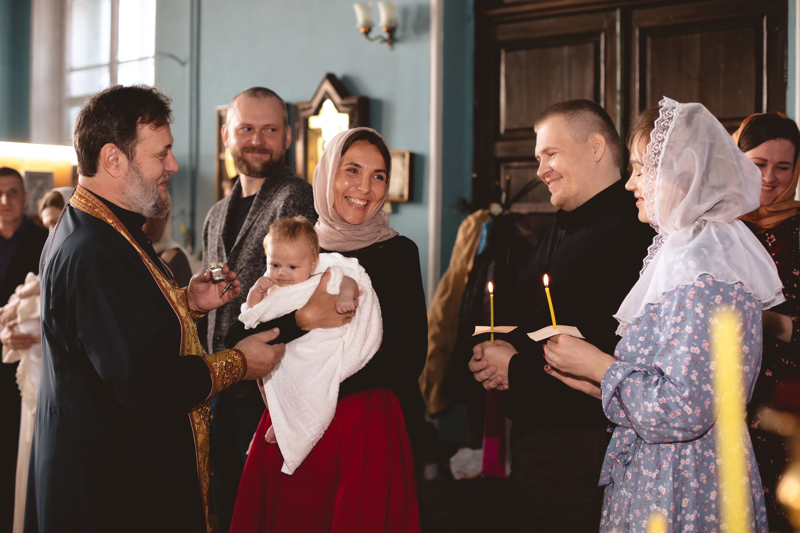 Крещение. Фотограф новорождённых Псков