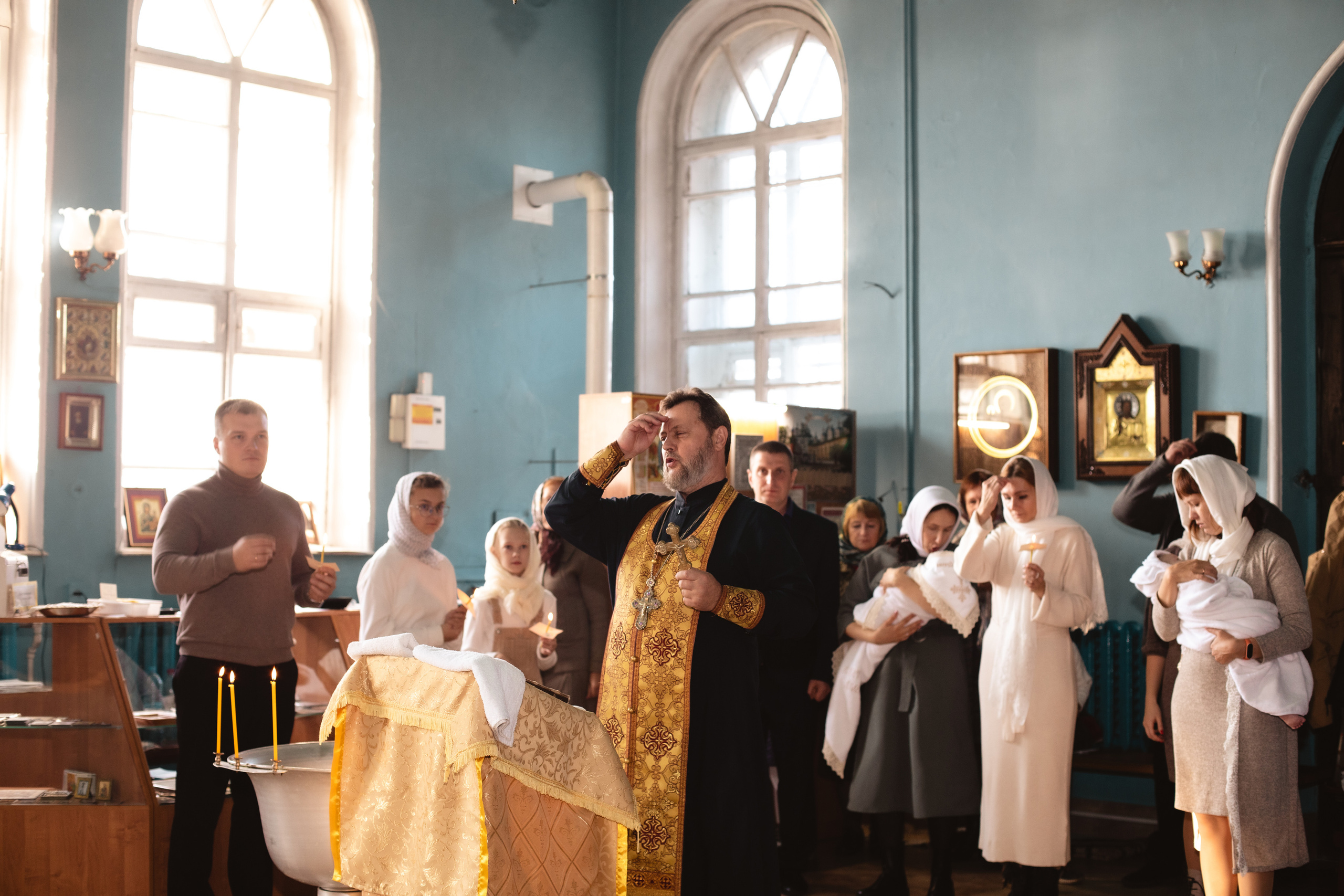 Крещение. Фотограф новорождённых Псков