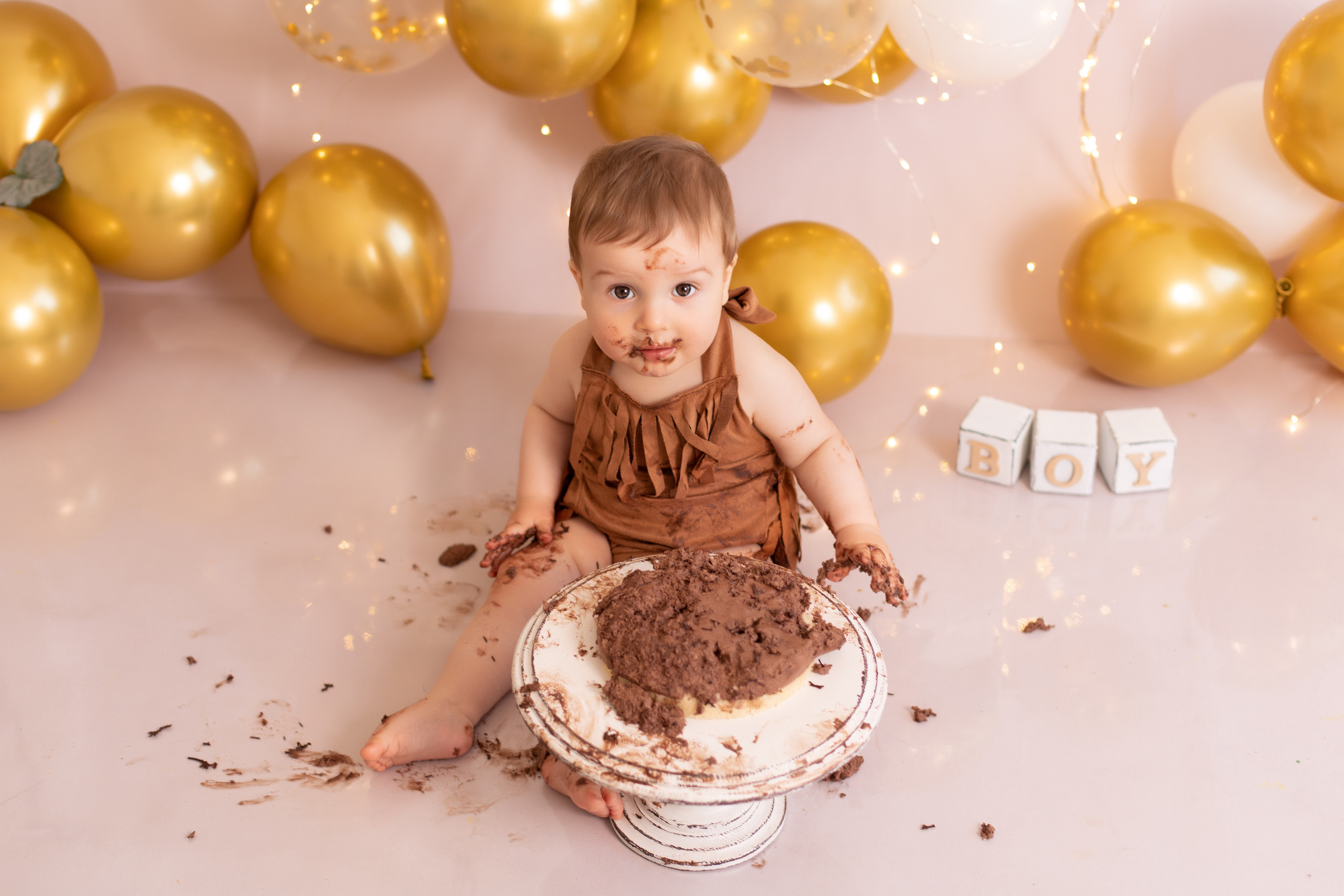 С тортиком. Фотограф новорождённых Псков