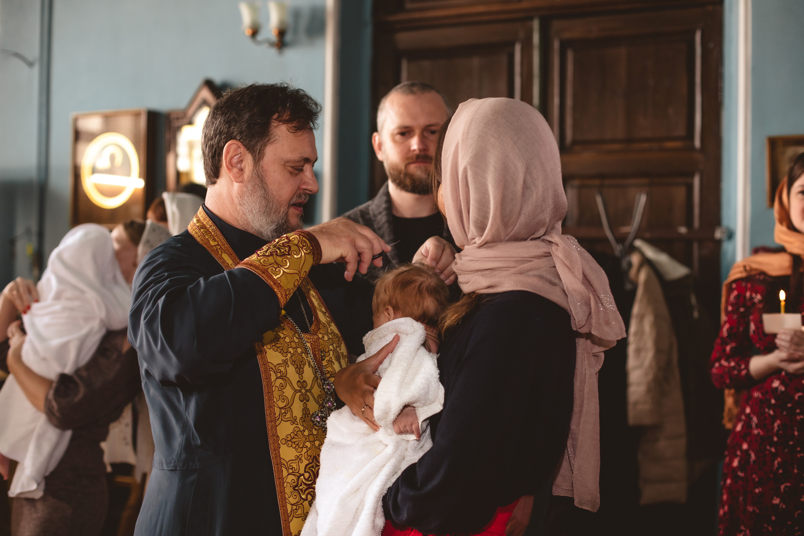 Крещение. Фотограф новорождённых Псков