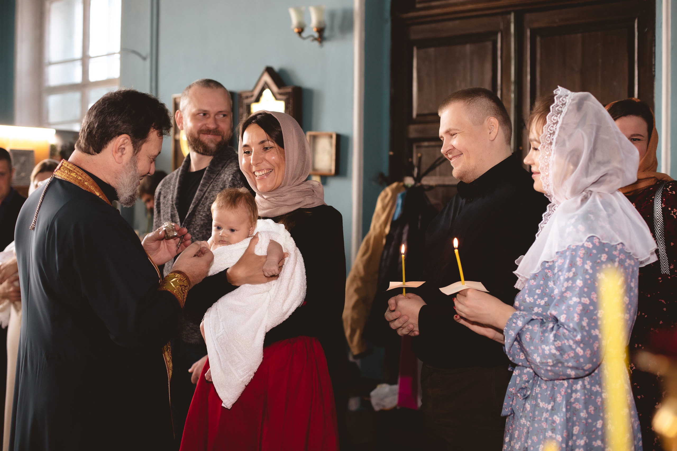 Крещение. Фотограф новорождённых Псков