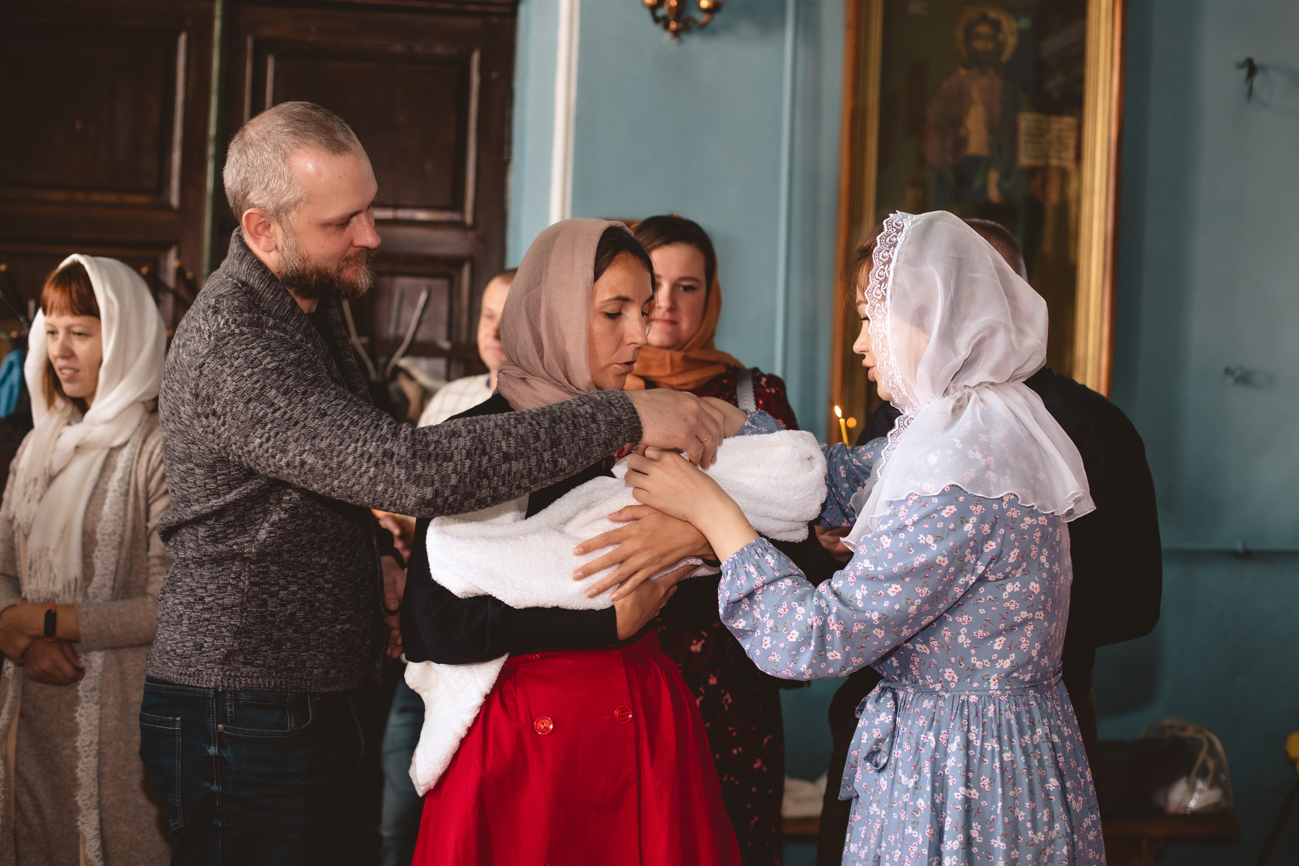 Крещение. Фотограф новорождённых Псков