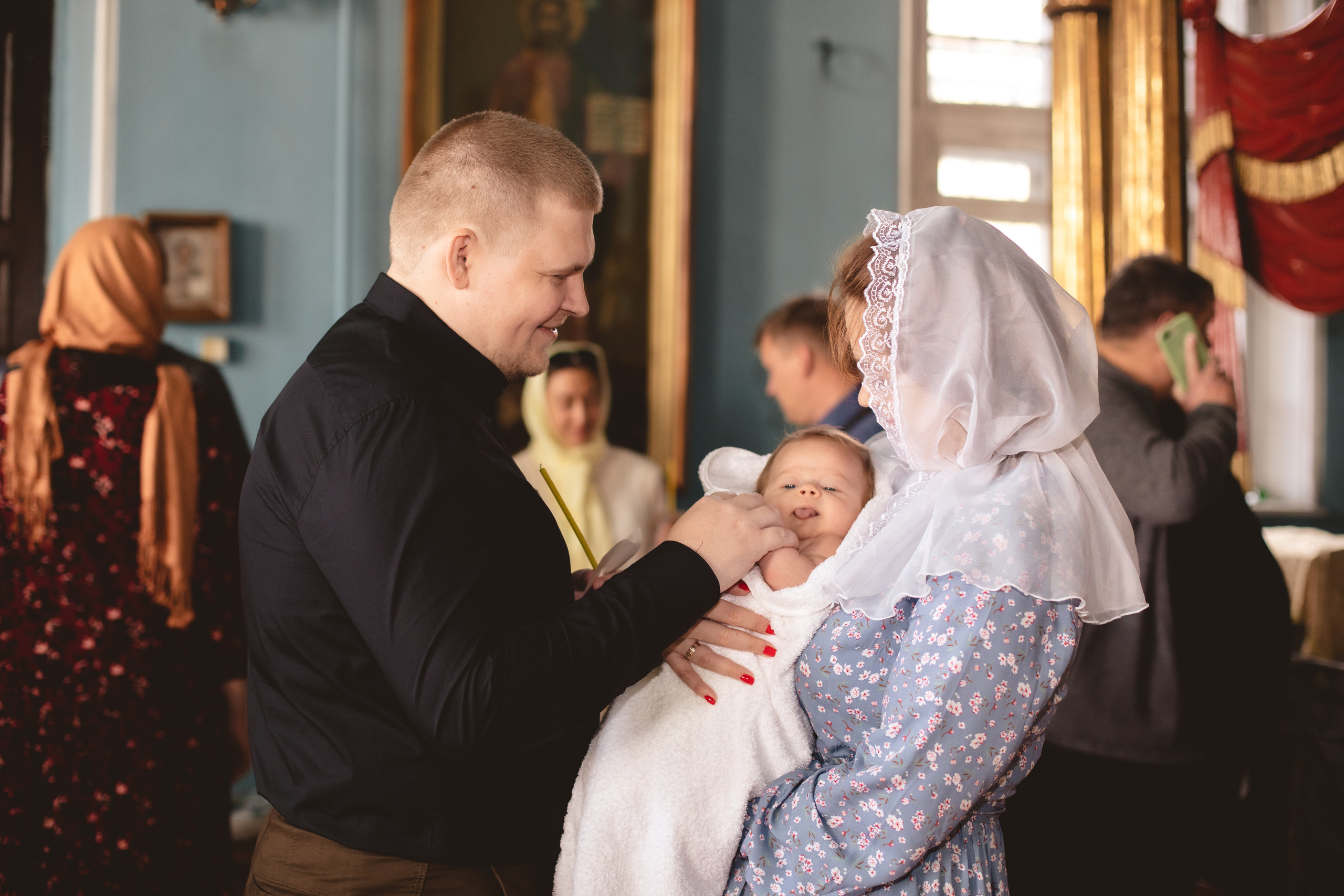 Крещение. Фотограф новорождённых Псков
