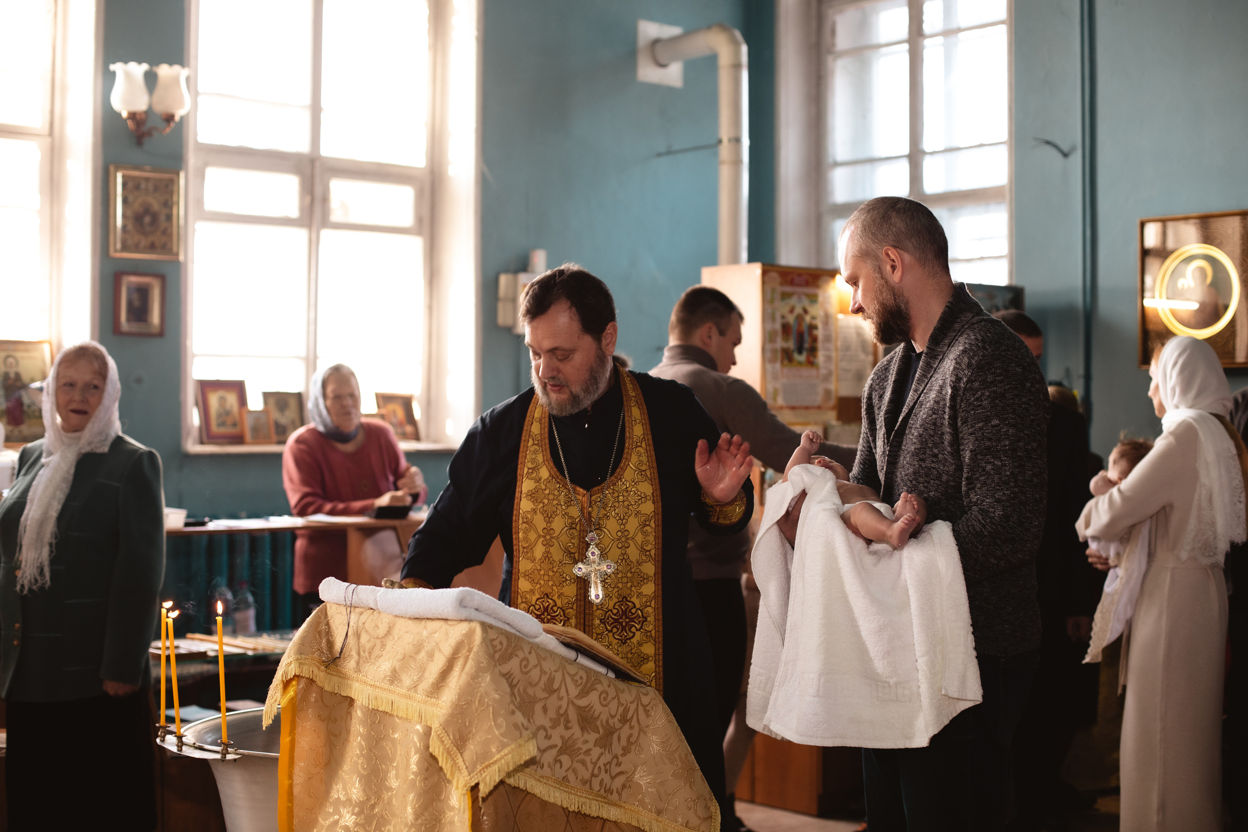 Крещение. Фотограф новорождённых Псков