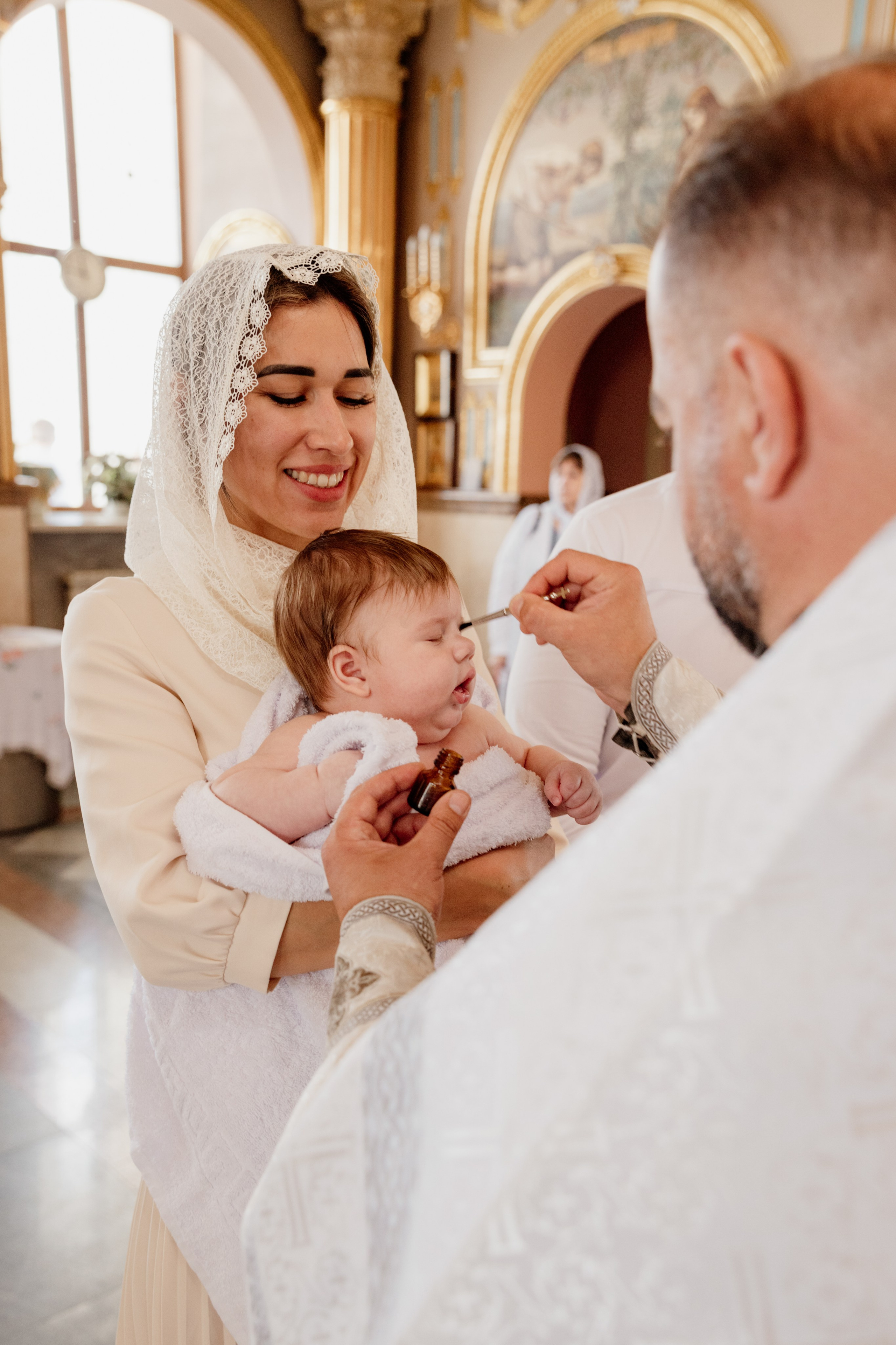 Крещение Ивана. Семейный фотограф документалист в Пензе Лопатинская Татья
