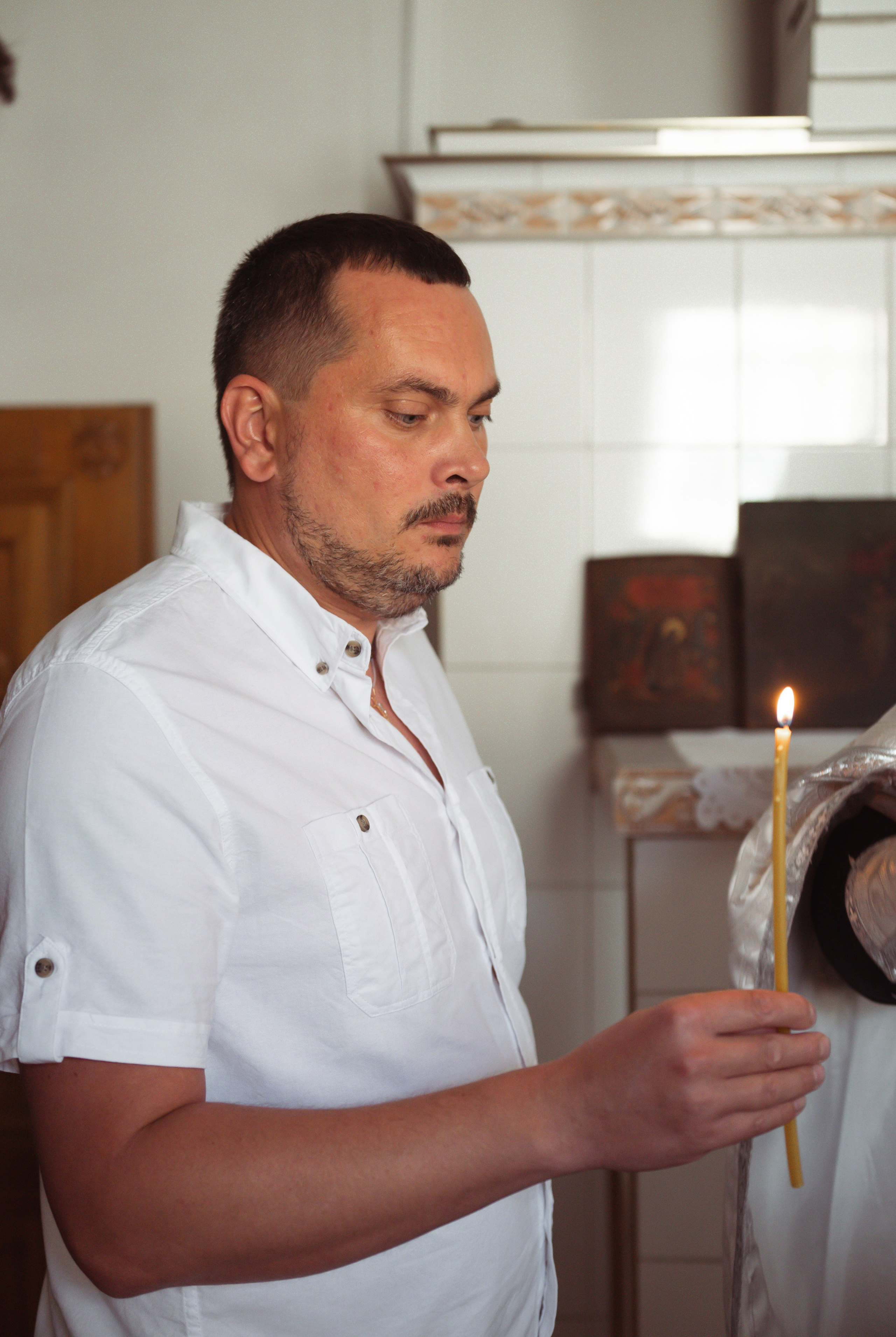 Крещение Максима. Фотограф Москва Настя Профотовна. Репортажные, свадебные и контент фотосессии