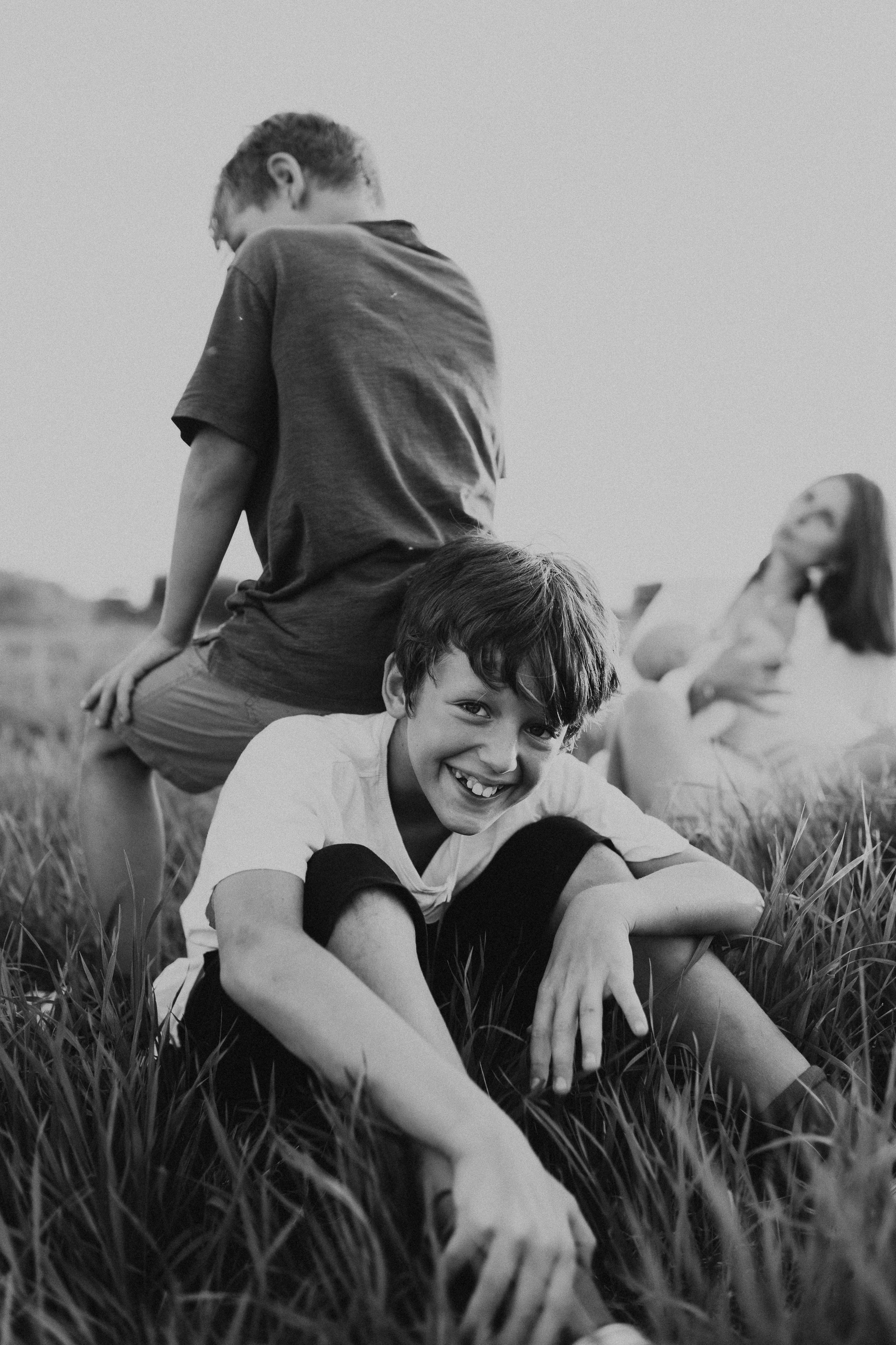 Фотосессия с красными мячами. Семейный фотограф Маша Тимофеева | Москва