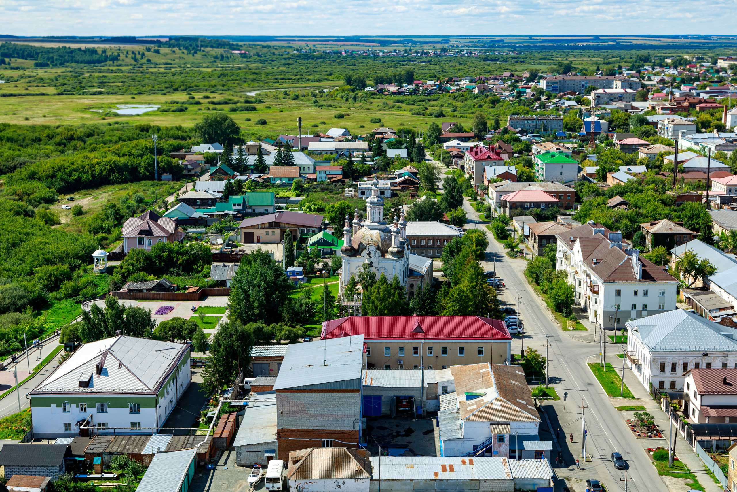 Город с высоты птичьего полёта. Фотограф Андрей Гузеев