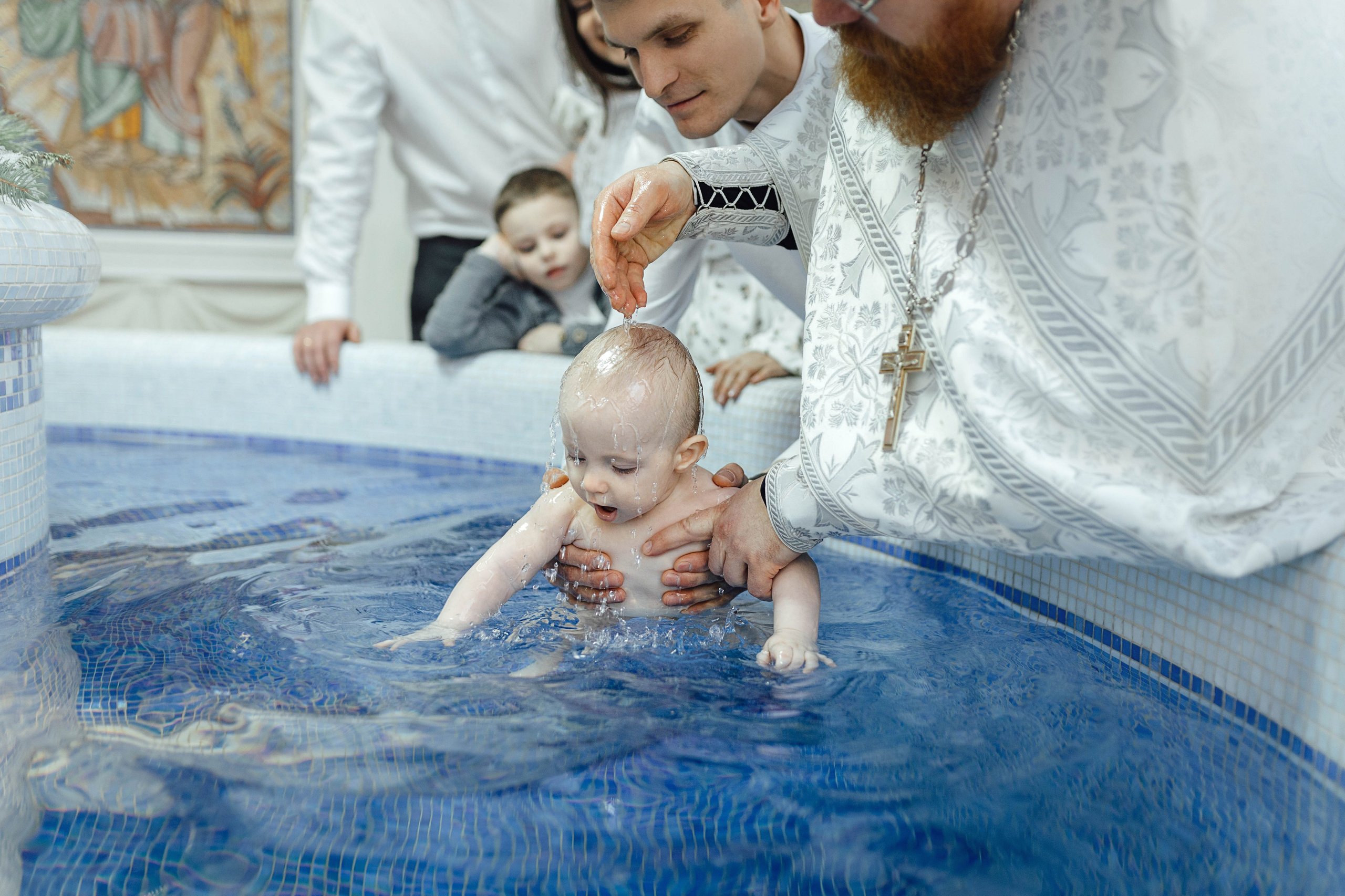 Крещение Матвея, храм Святой Троицы, декабрь 2025