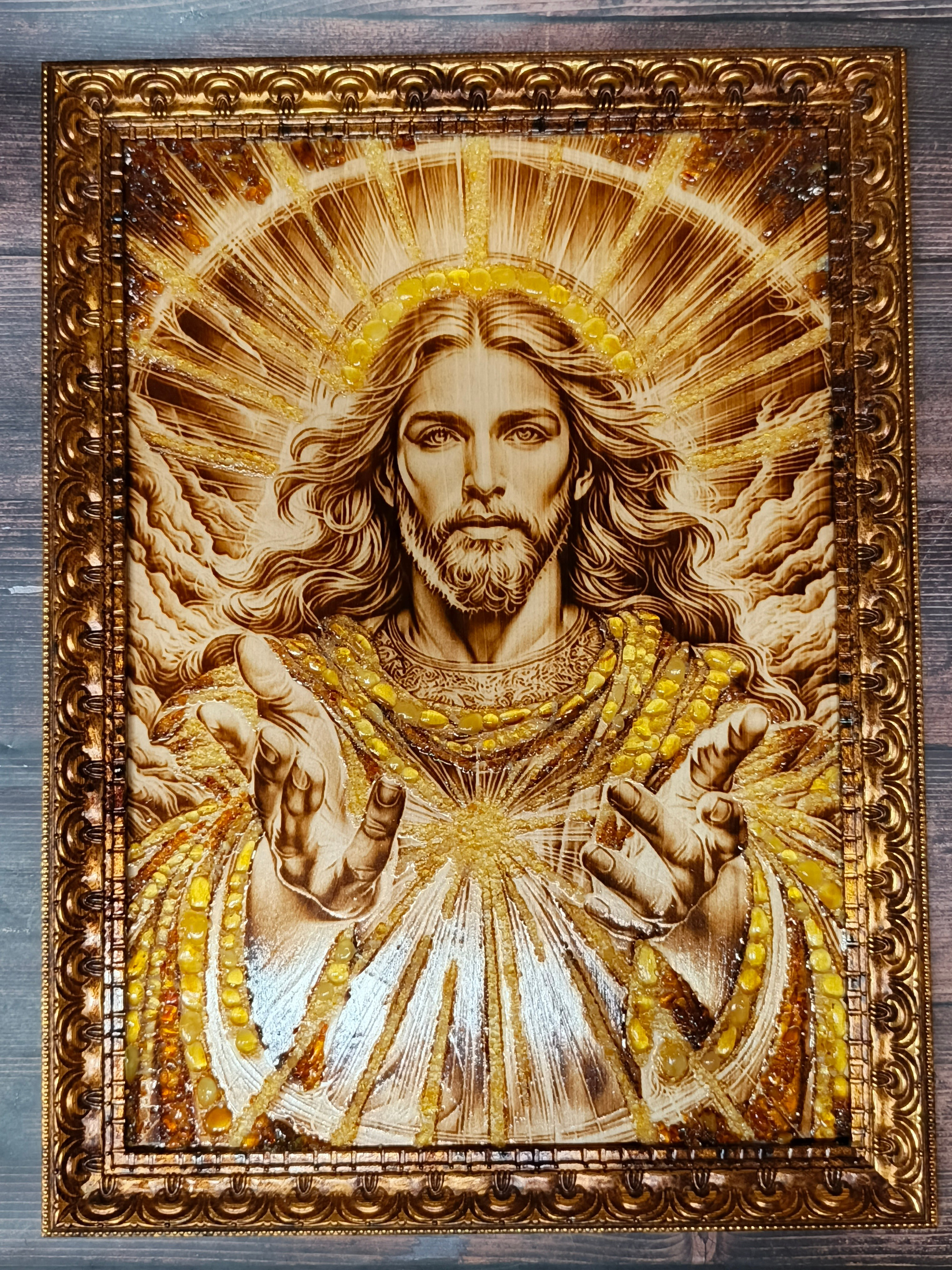 КАРТИНЫ С ЯНТАРЁМ. Выжигания картин и портретов по фото