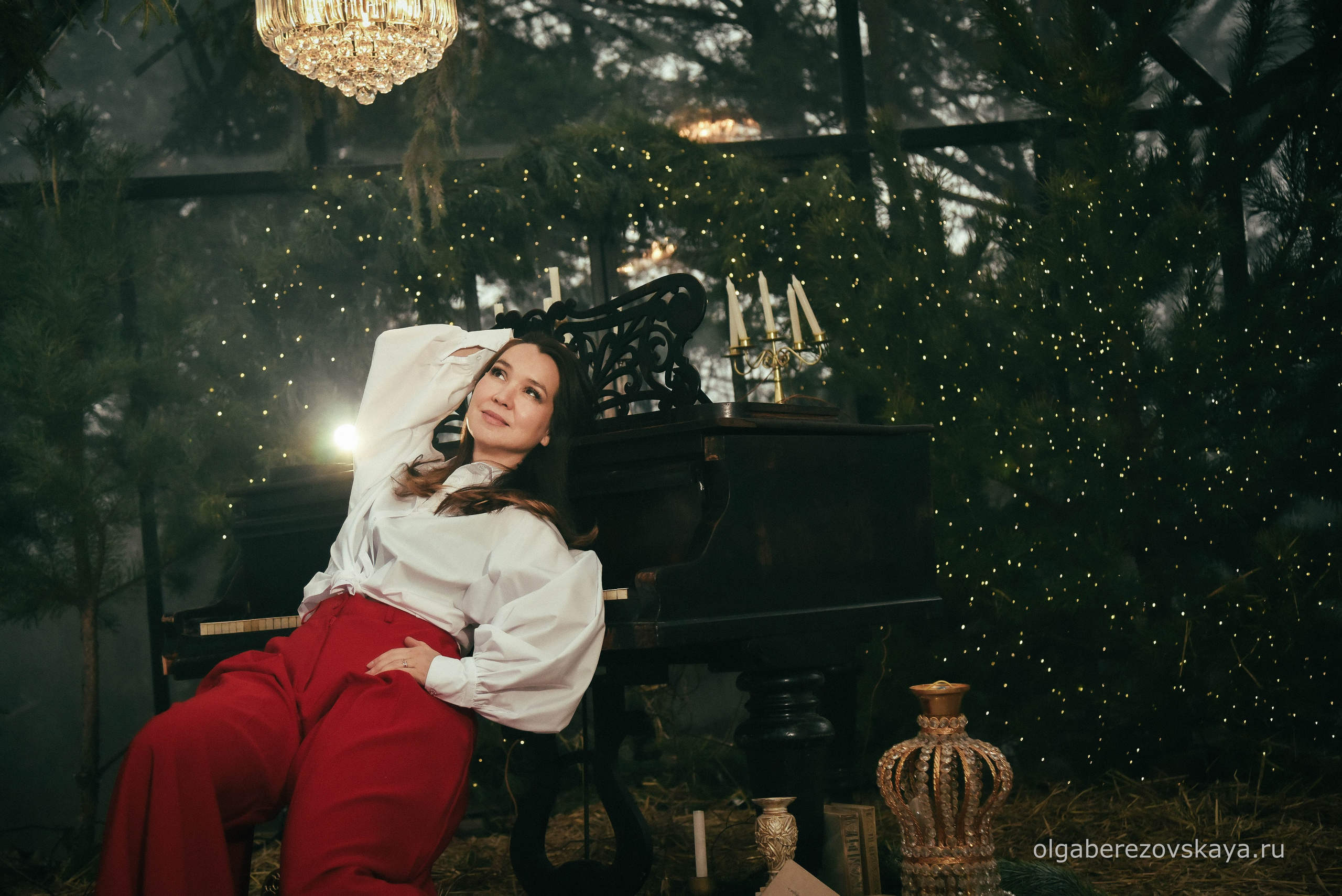 Новогодняя фотосессия с роялем