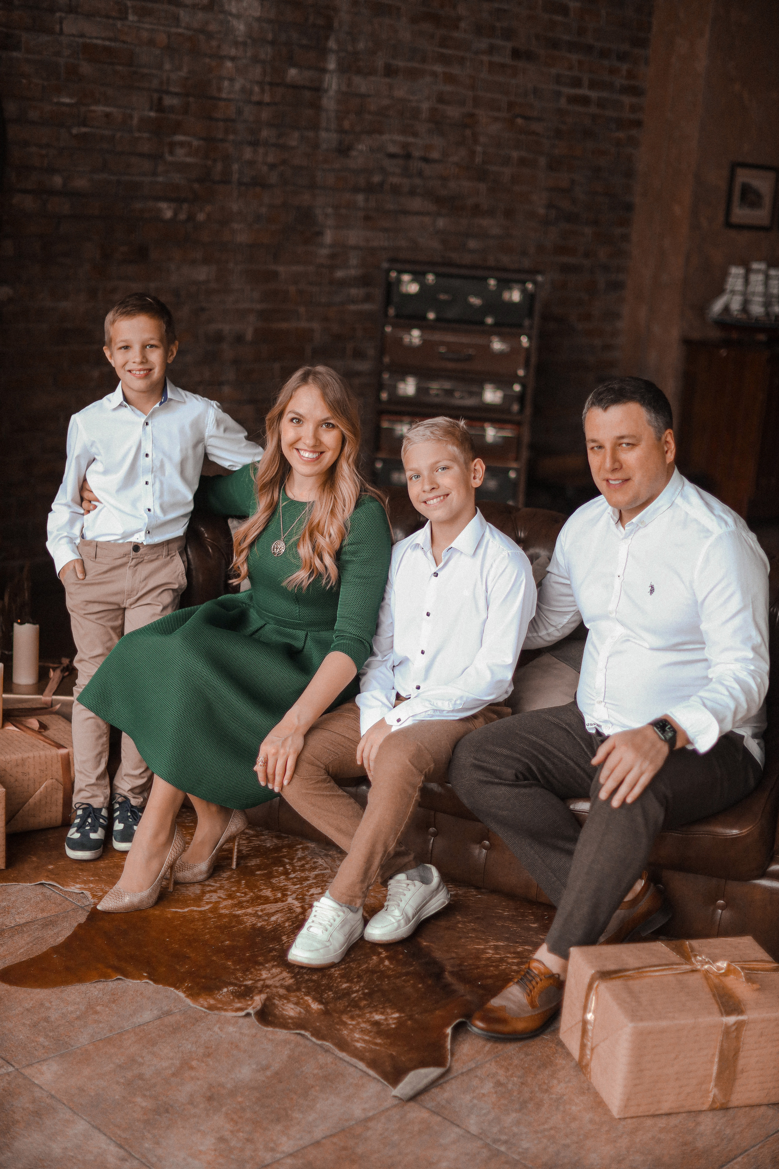 Эльвира с семьей. Семейный и детский фотограф в Москве Кузьмина Мария