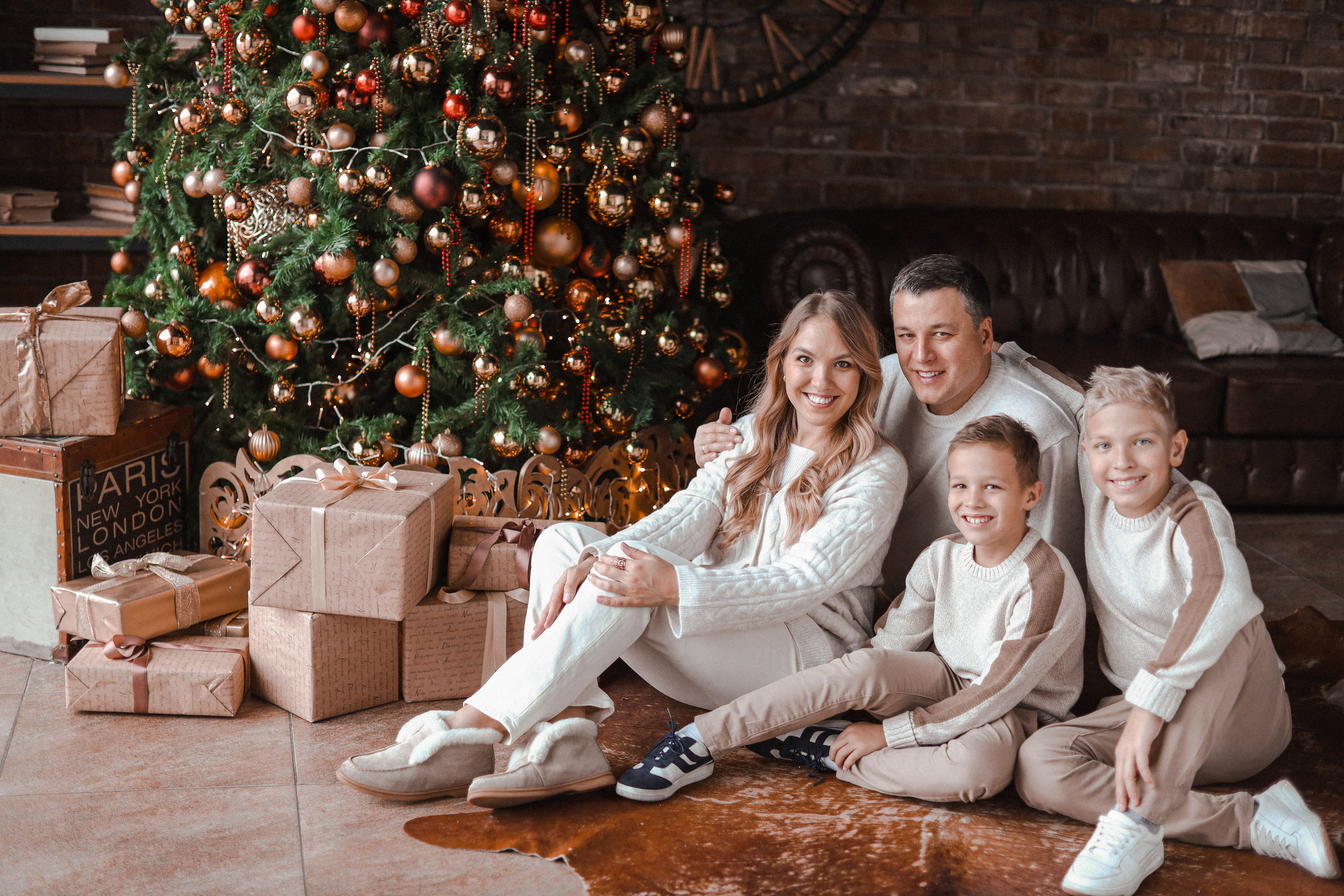 Эльвира с семьей. Семейный и детский фотограф в Москве Кузьмина Мария