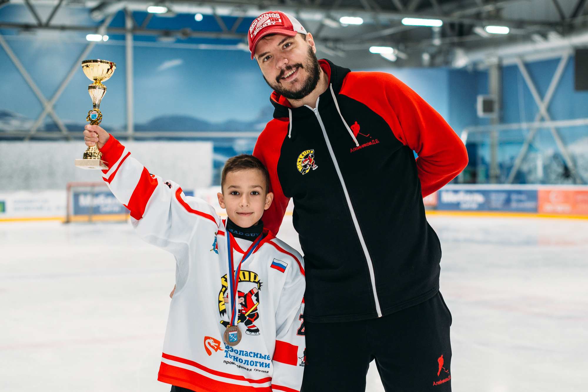 Награждение юных хоккеистов