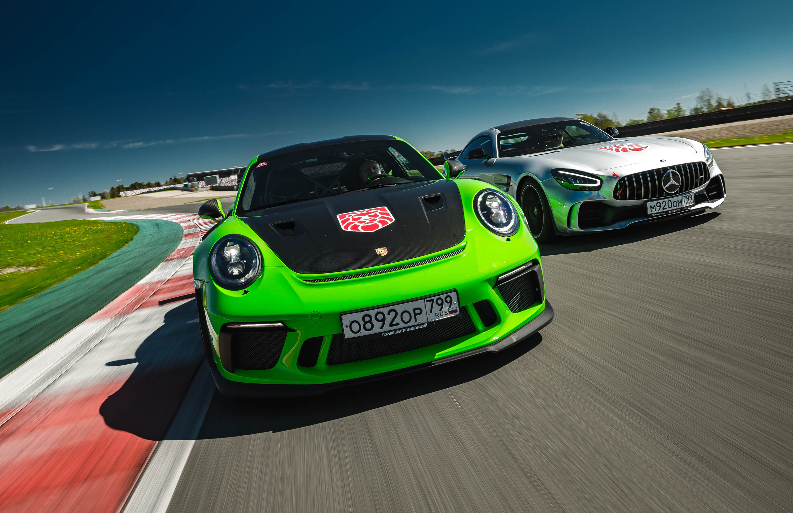 Porsche GT3RS & MB AMG GTR. Фотограф Дмитрий Питерский