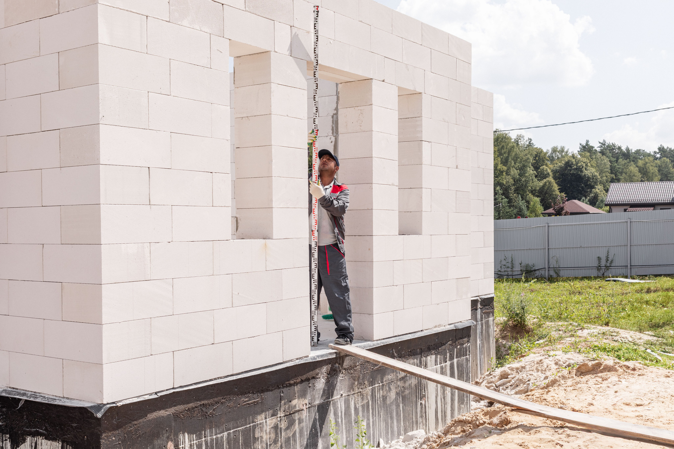 Кладка газоблока