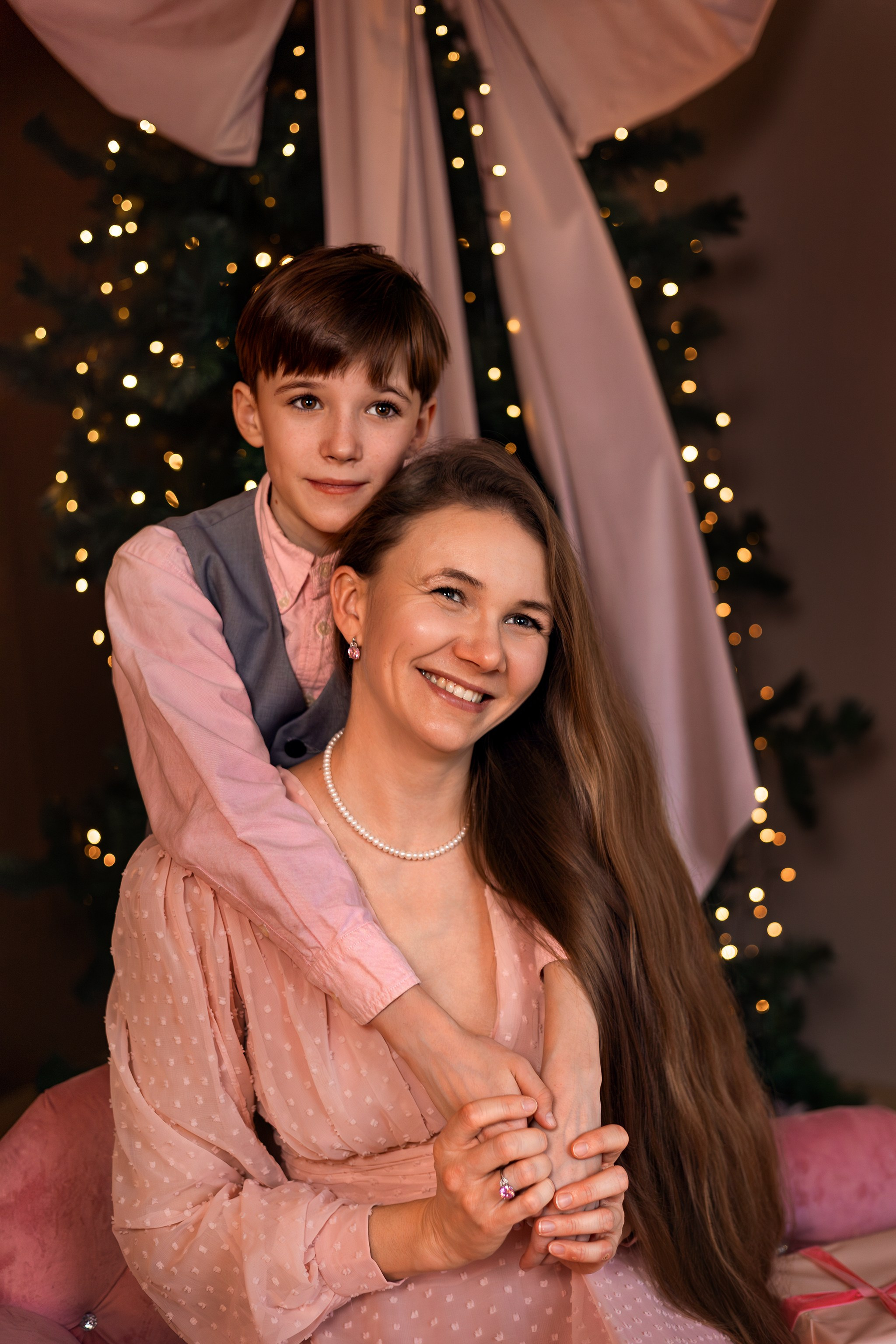 Новогодняя семейная съемка. Детский и семейный фотограф Елена Михайлова в Москве