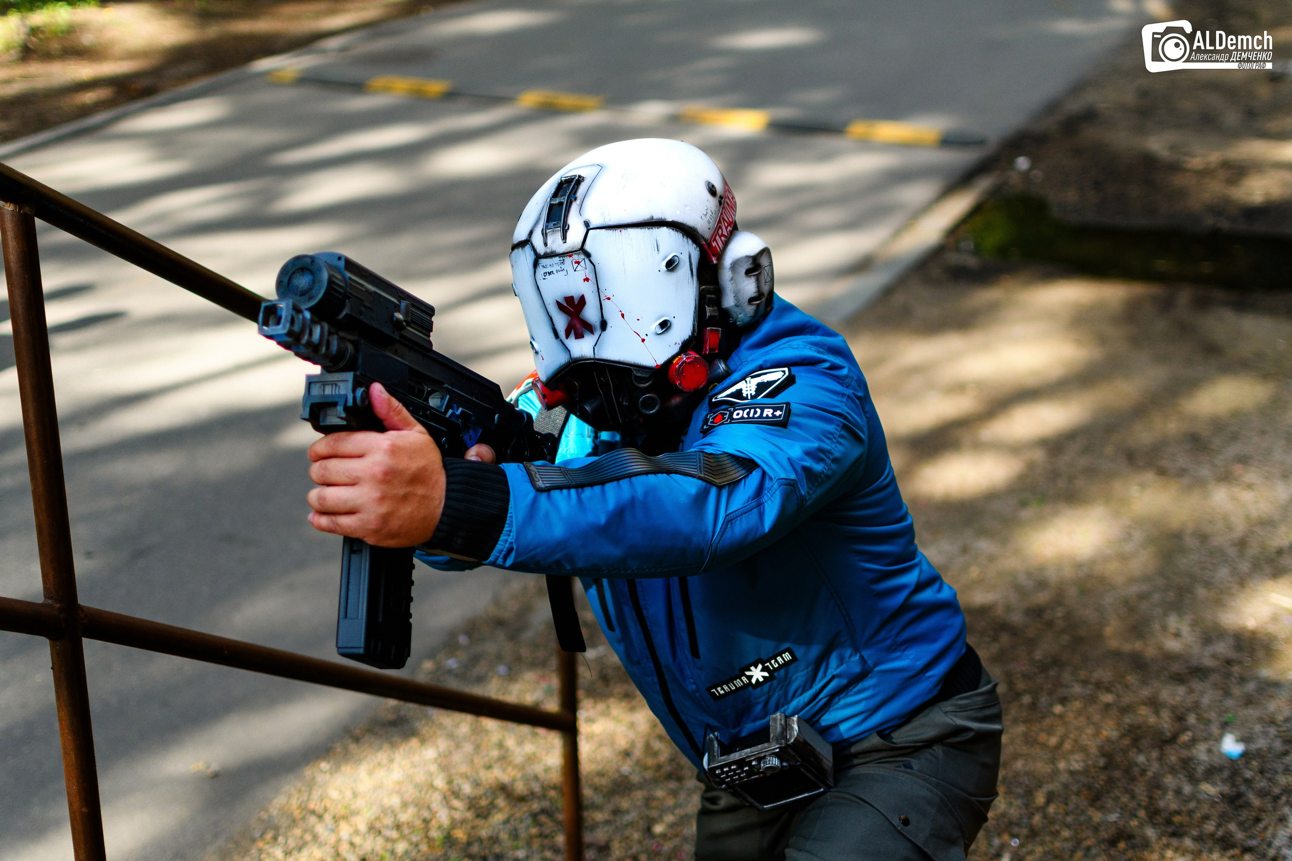 Cyberpunk 2077 Trauma Team косплей фотосессия в Москве