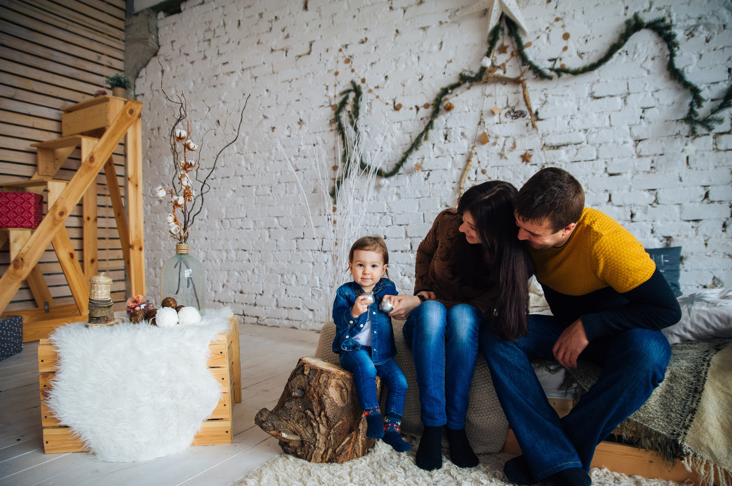 семейная фотосессия в студии