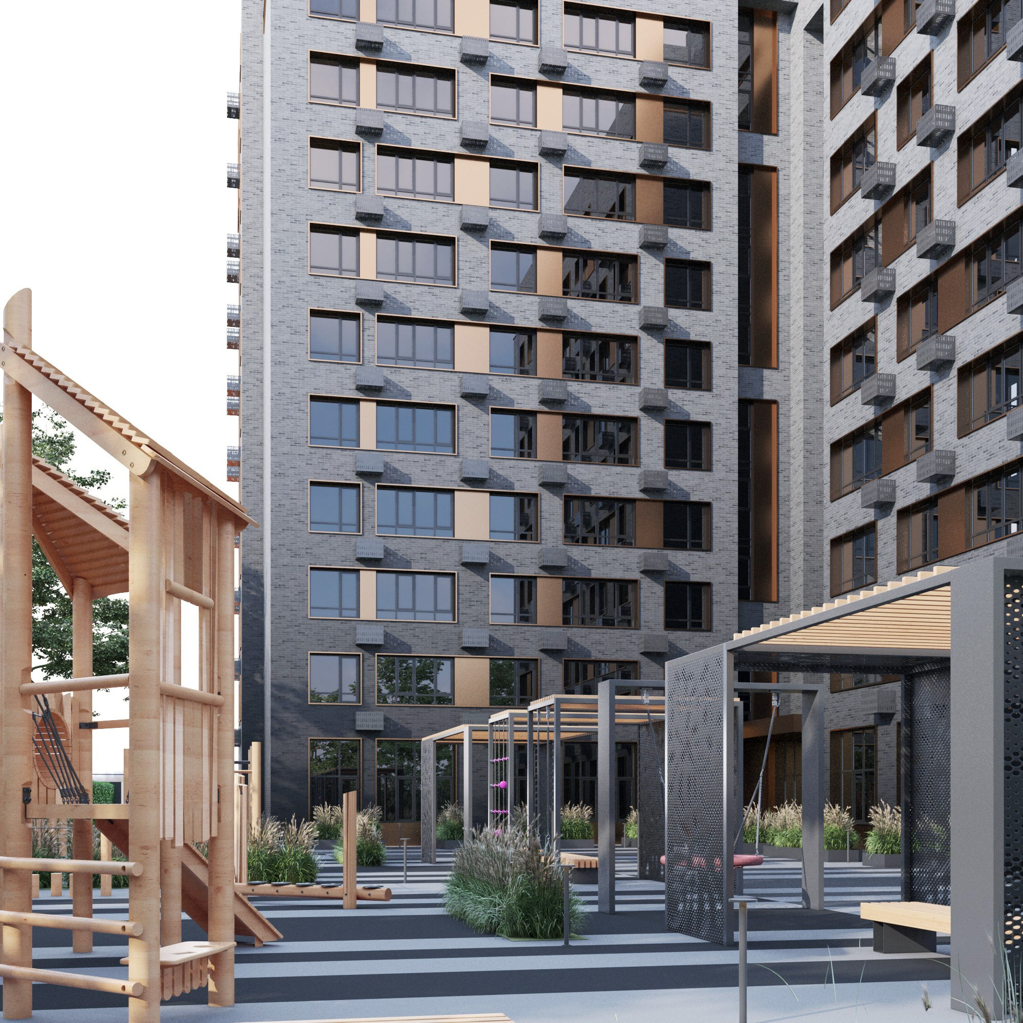 Многоквартирные дома / Пушкина. SAAS Селиванов Алексей Архитектурная Студия