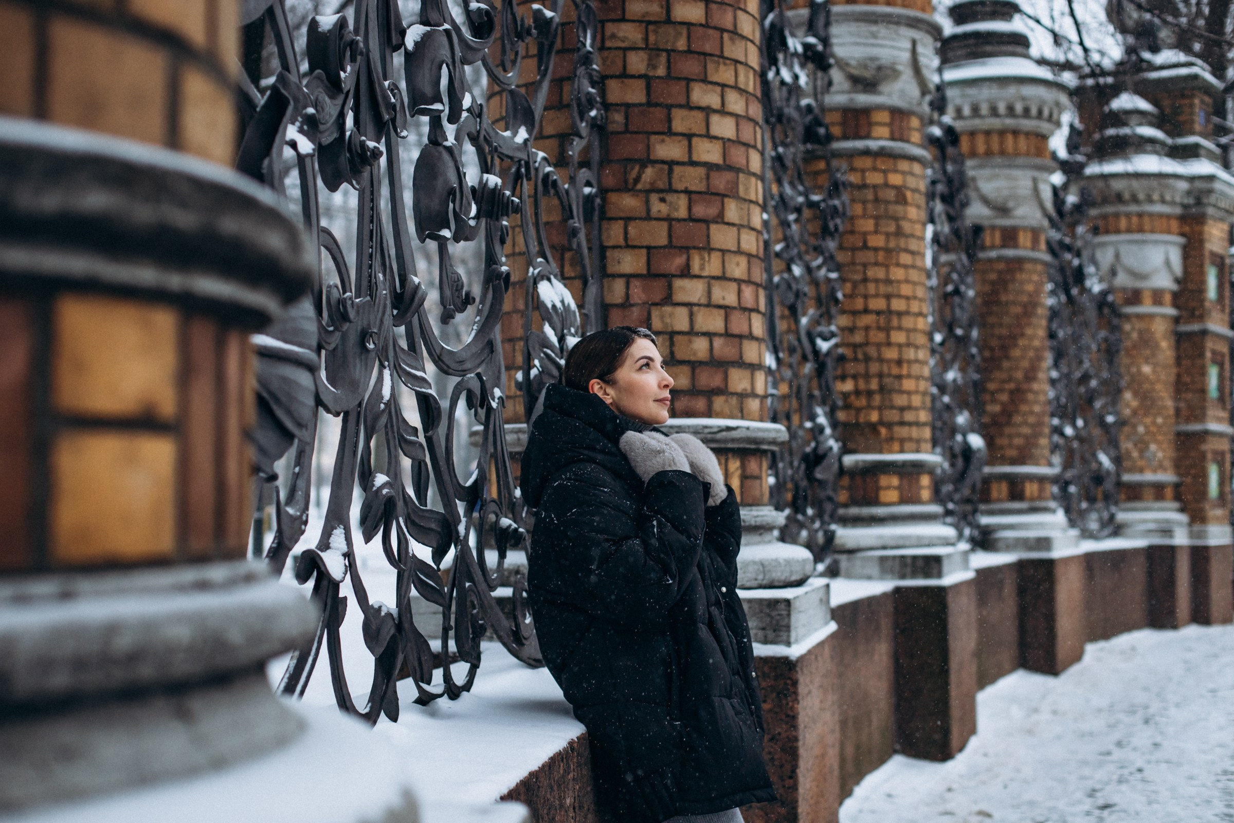 Алина в декабре. Фотопрогулка в Петербурге. Индивидуальный и семейный фотограф в Санкт-Петербурге