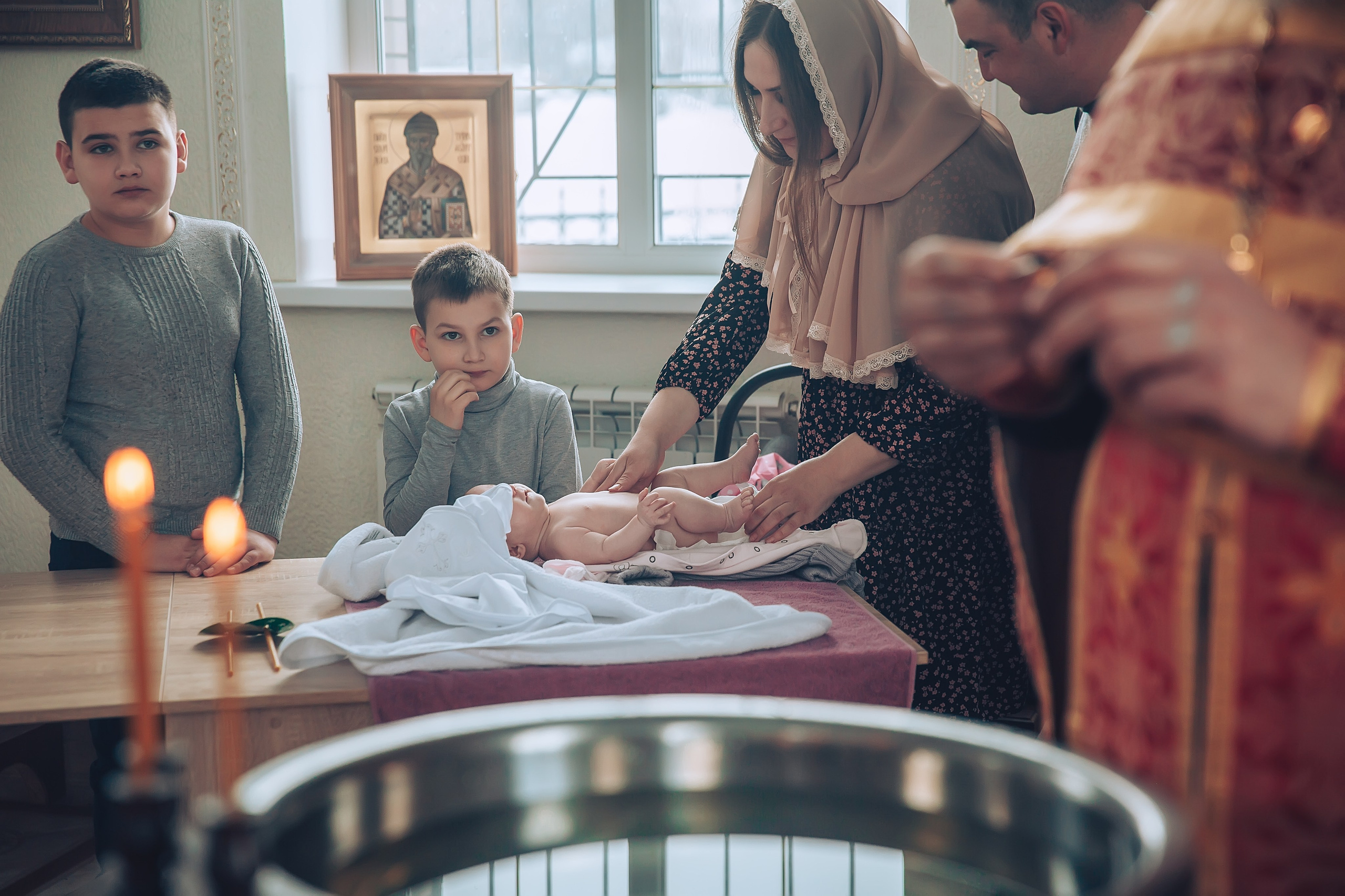 Крещение Анастасии. Школьный и детский фотограф Старожилово