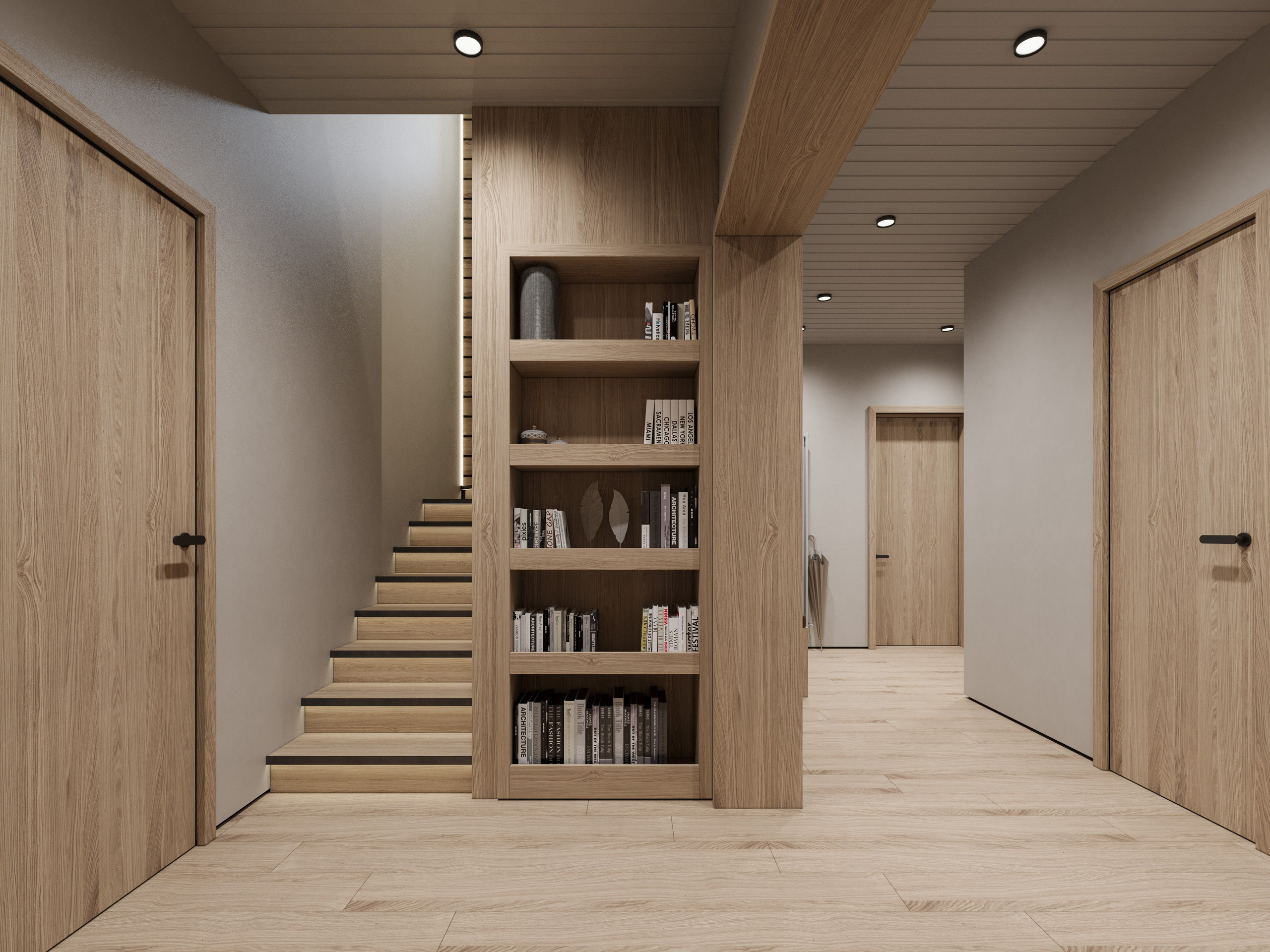 Минимализм с Деревом: 3D Визуализации Небольшого Современного Дома. Визуализатор интерьера в Москве | Брагин Кирилл