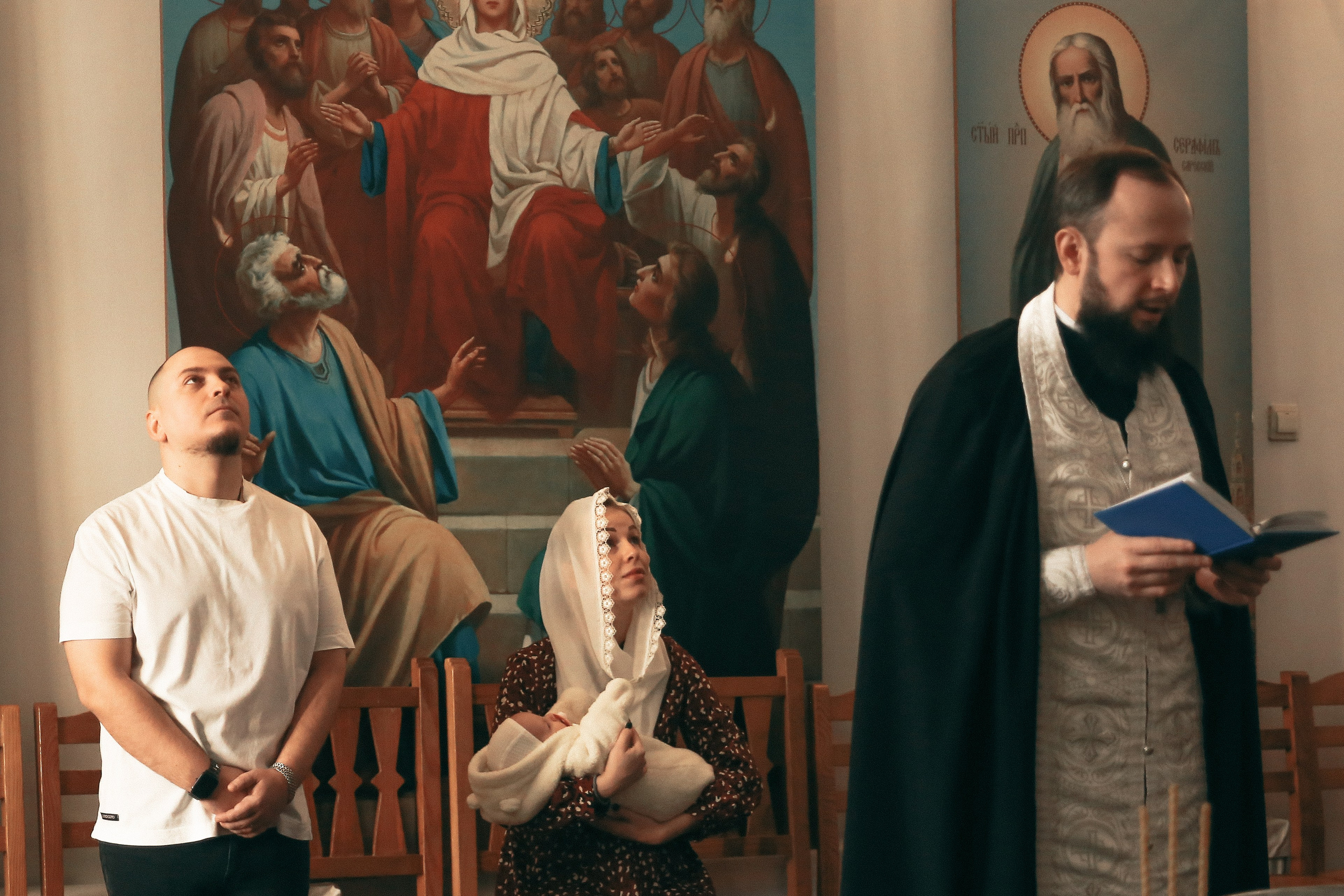 Крещение Софии. Храм Корсунской Иконы Божией Матери. Антонина Морозова, профессиональный семейный фотограф видеограф