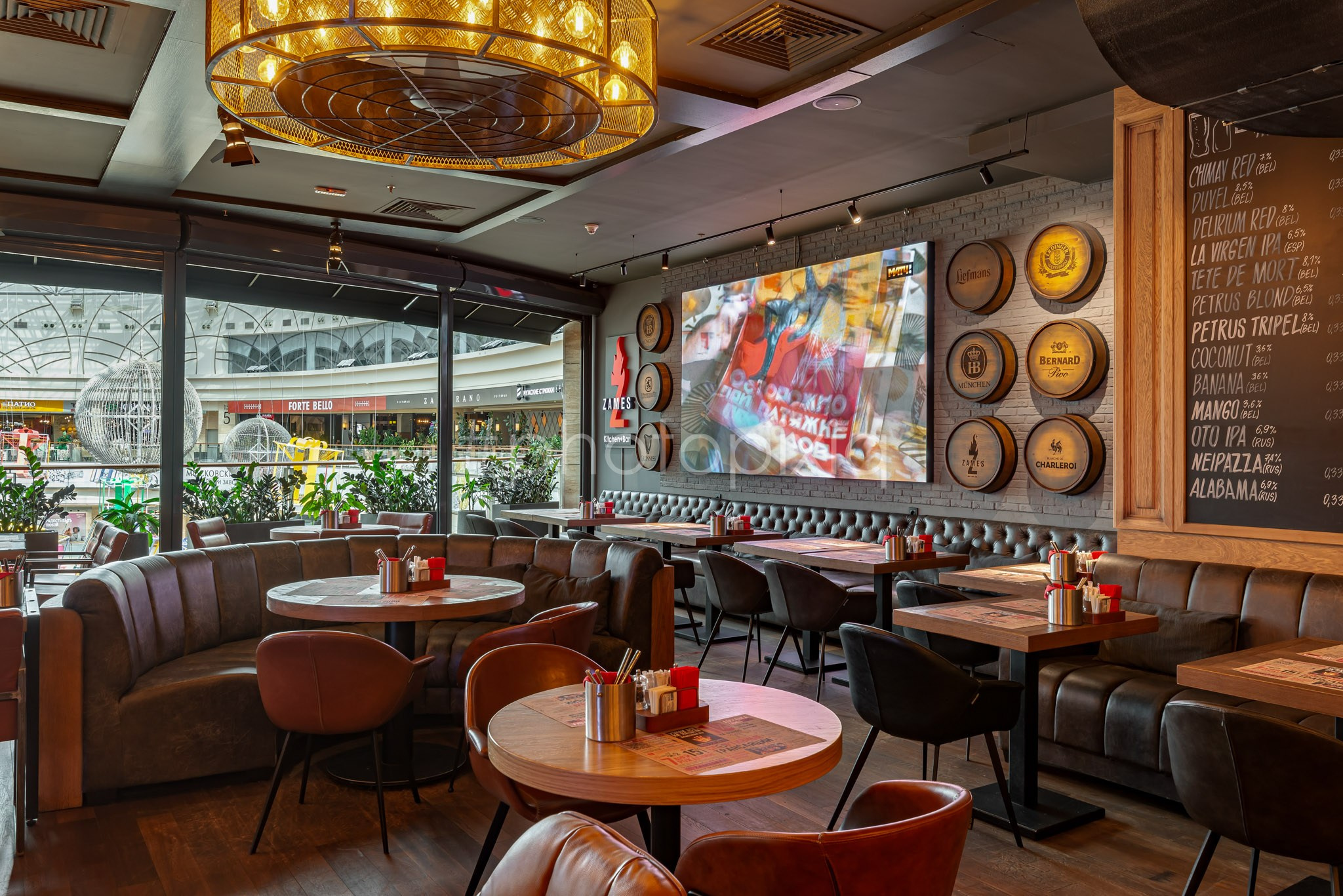 Интерьерная фотосъёмка ресторана ZAMES. Интерьерная съёмка и виртуальные туры — Интерьерный фотограф Кузнецов Сергей (photopixiq)