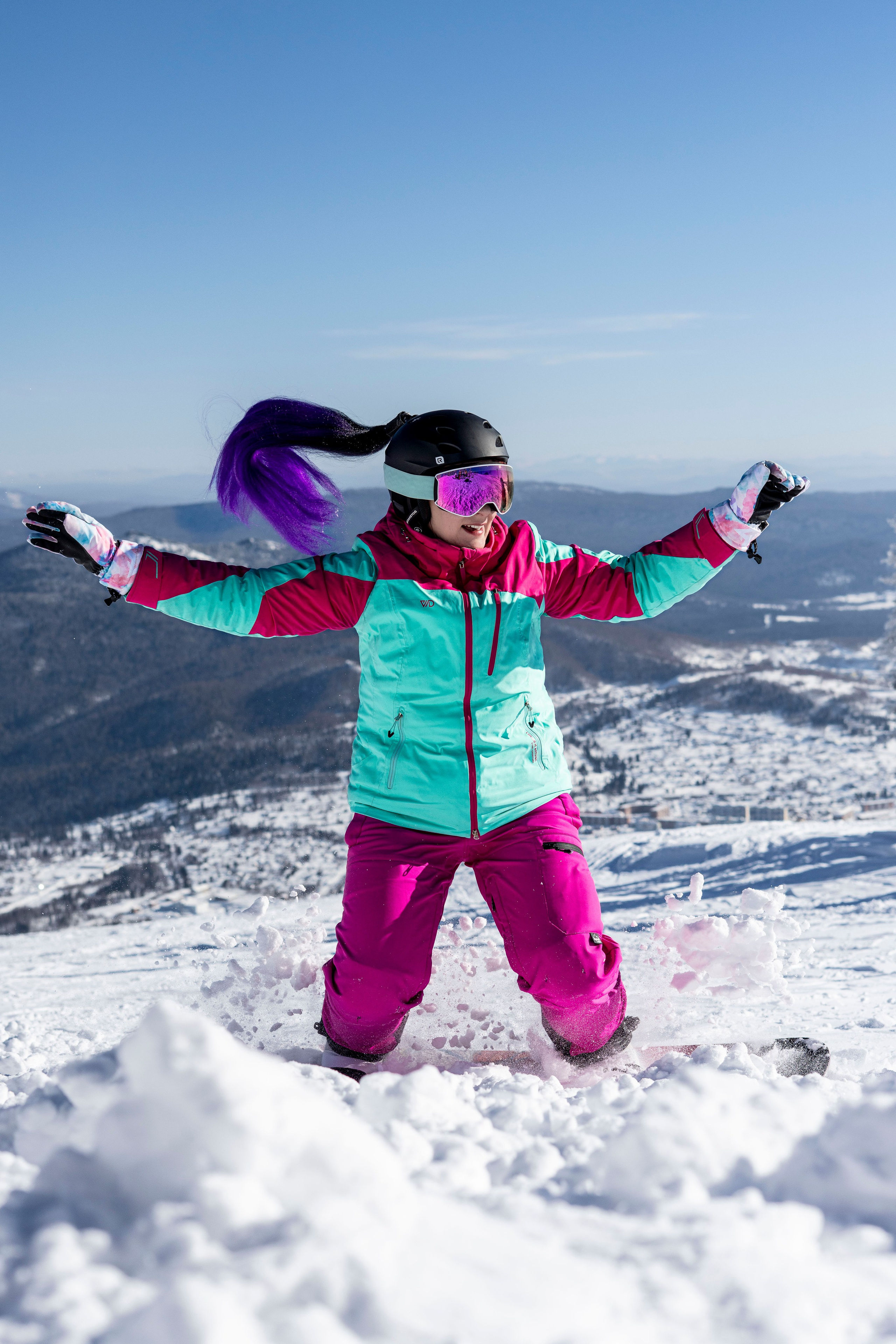 Фотосессия на вершине. Анастасия Паршукова — фотограф Шерегеш Новосибирск