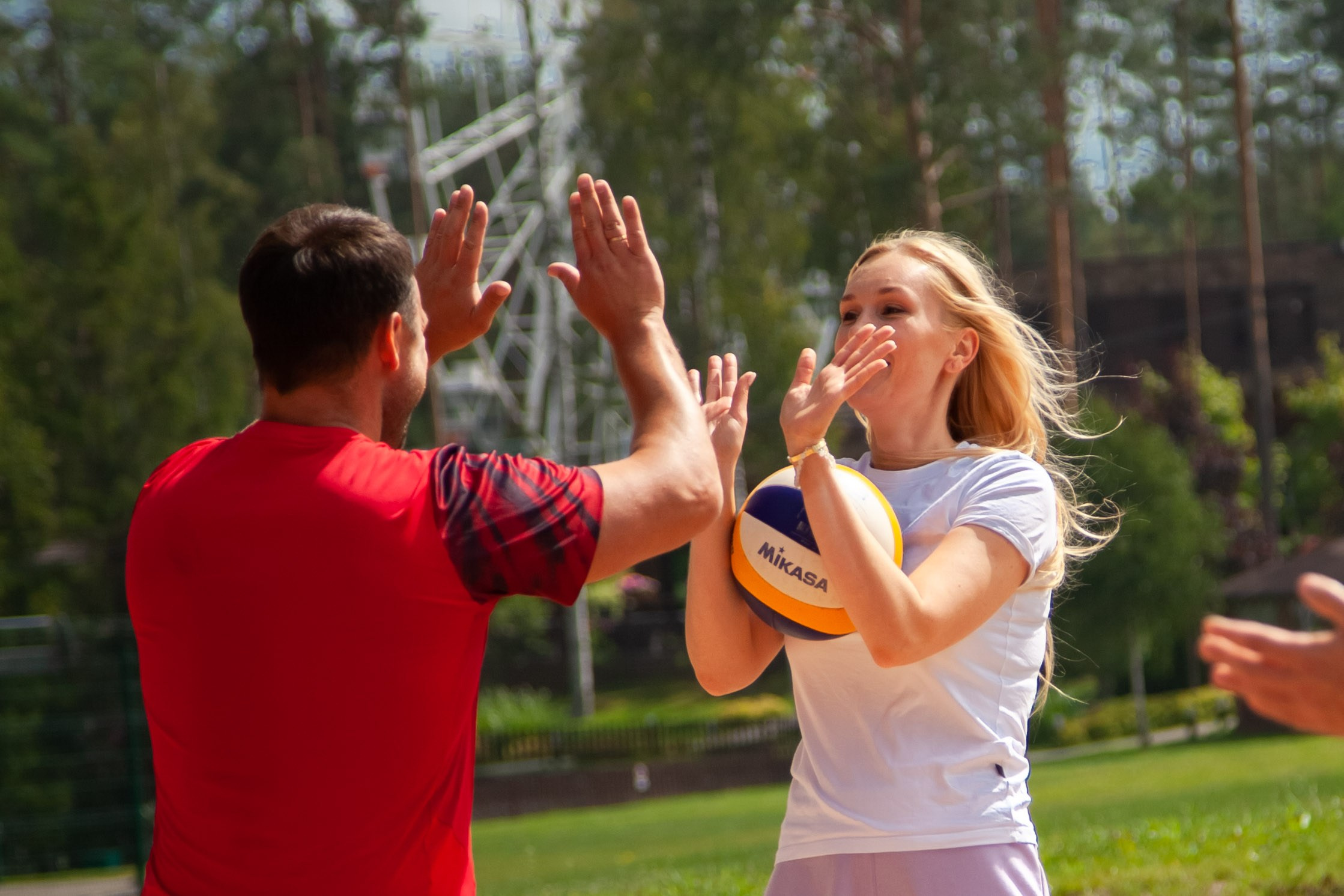 Еврострой — День строителя. Двойняшки-фотографы Анна и Анастасия в Санкт-Петербурге