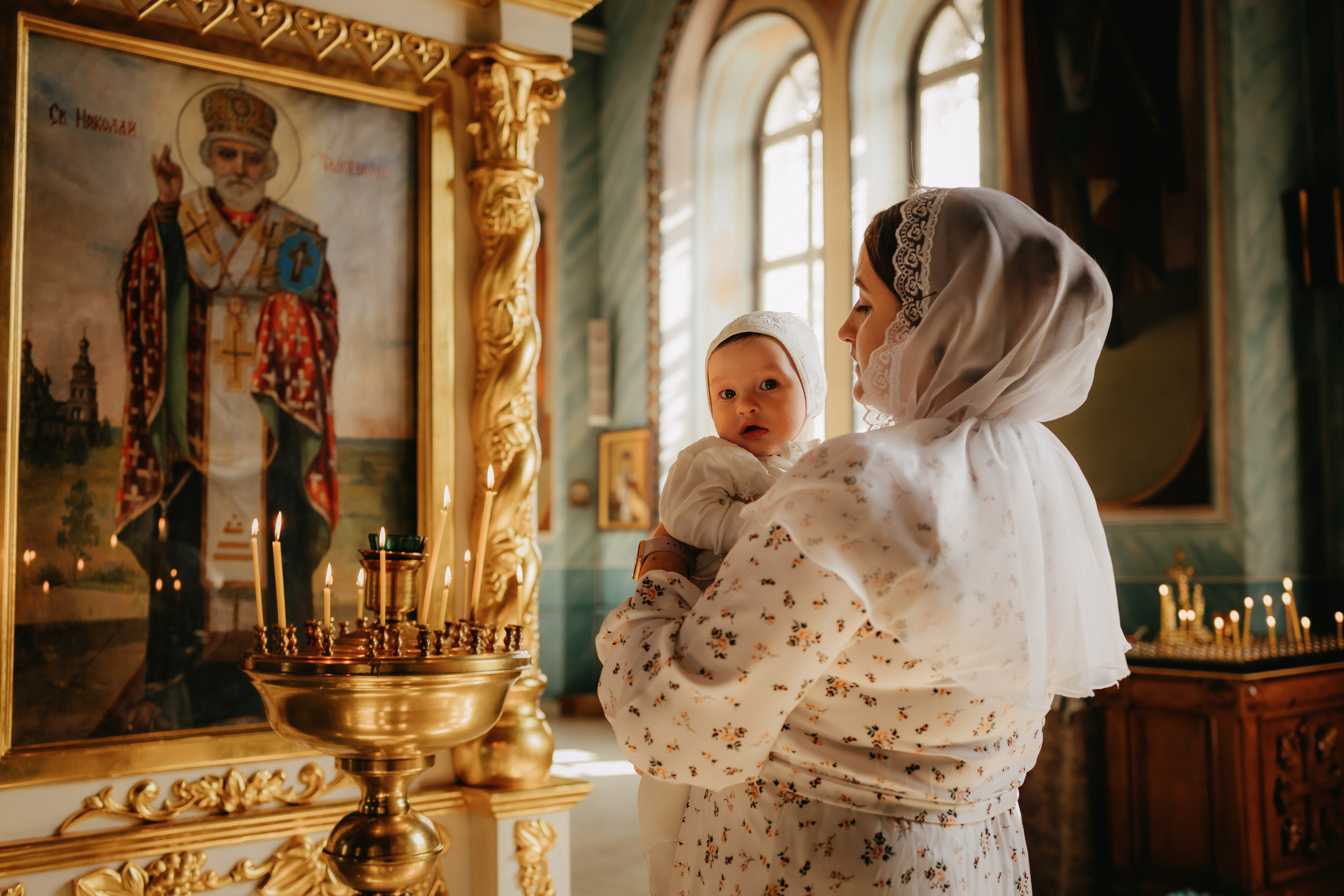 Таинство крещения. Семейный фотограф в Воронеже Анастасия Демиденкова