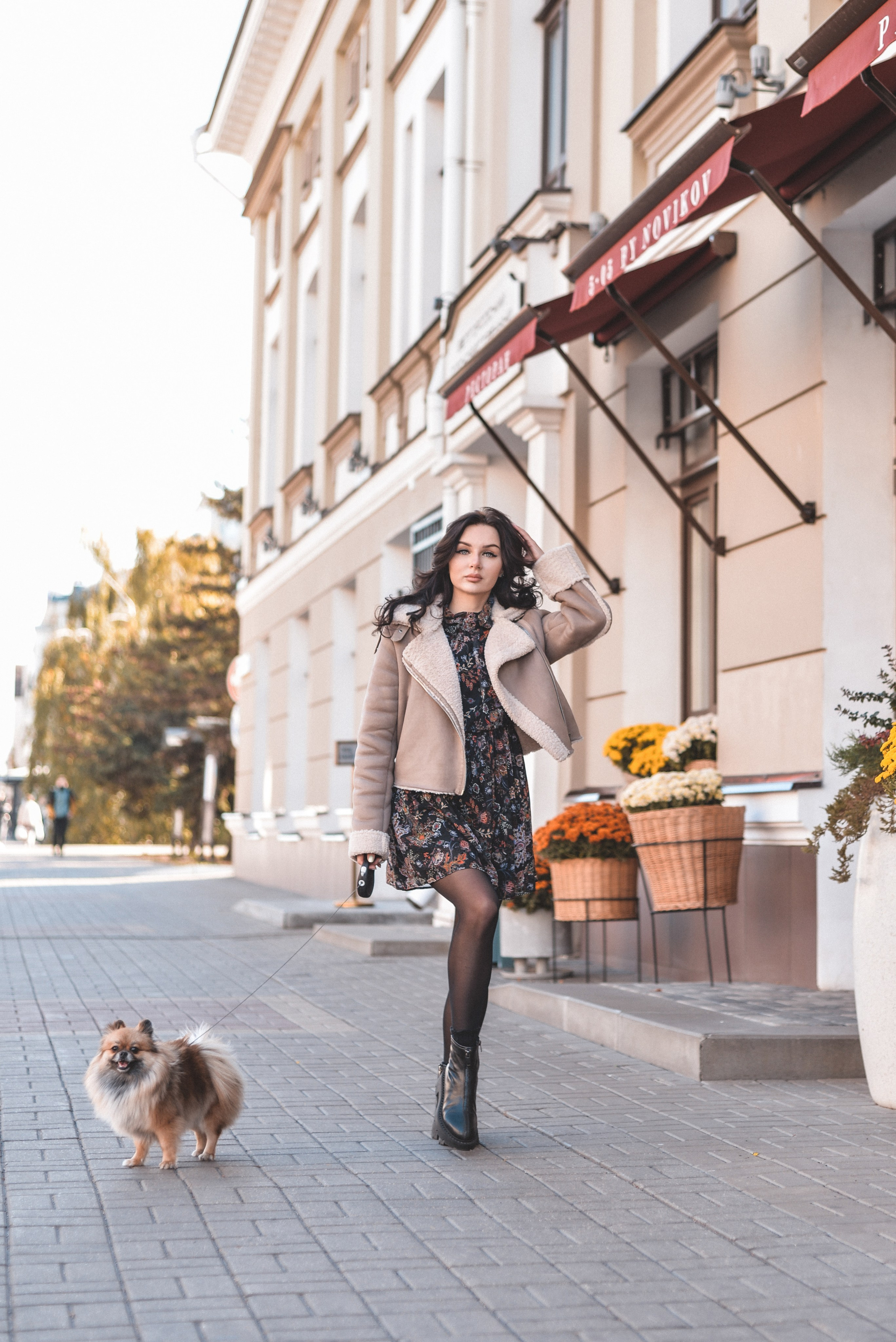 Алина с Кнопкой прогулка. Семейный и свадебный фотограф Галина Абакумова, фотосессии в Белгороде