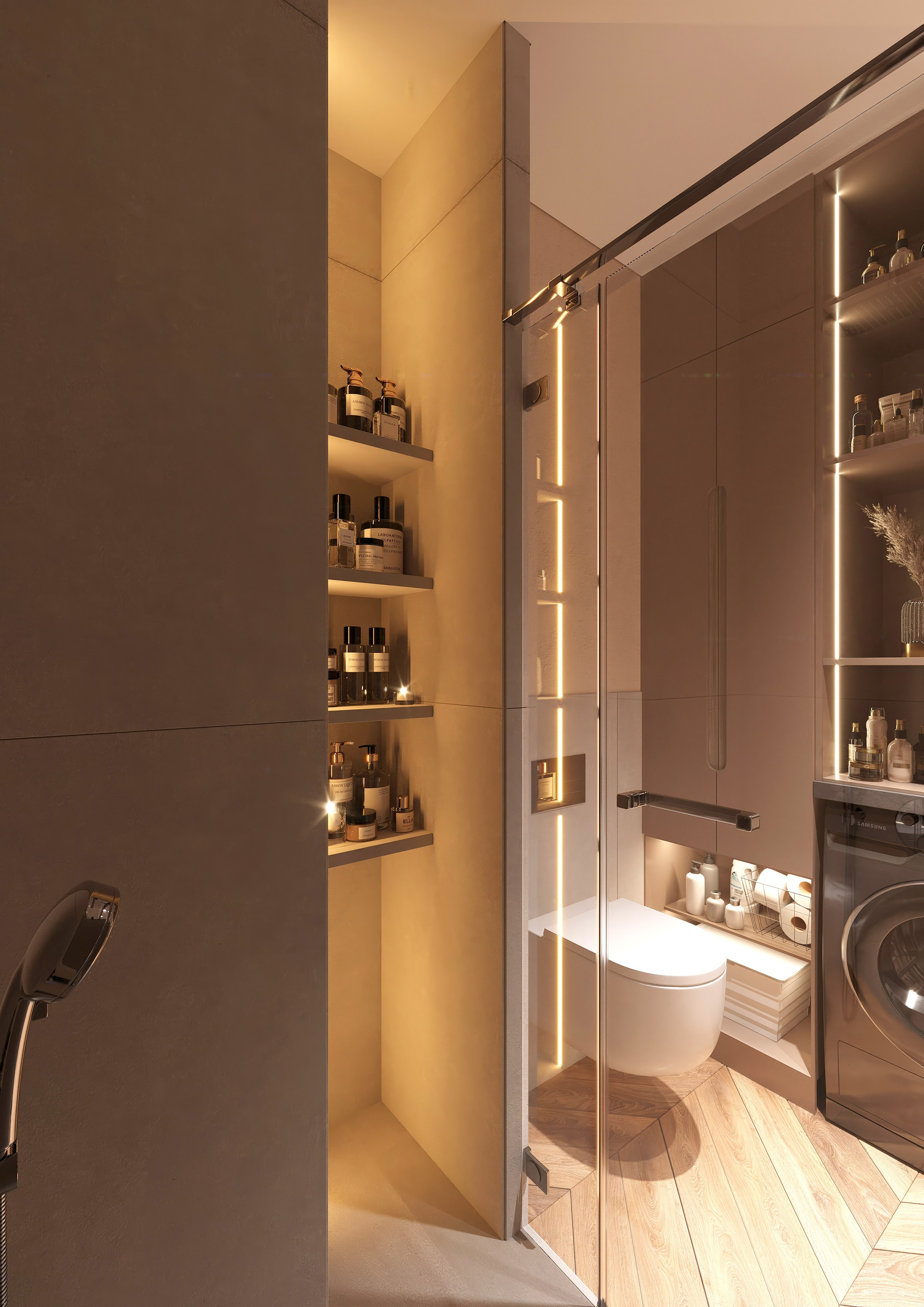 Studio Apartment — Warm and Modern Interior Design. 3D INTERIOR AND ARCHITECTURE VISUALIZATION