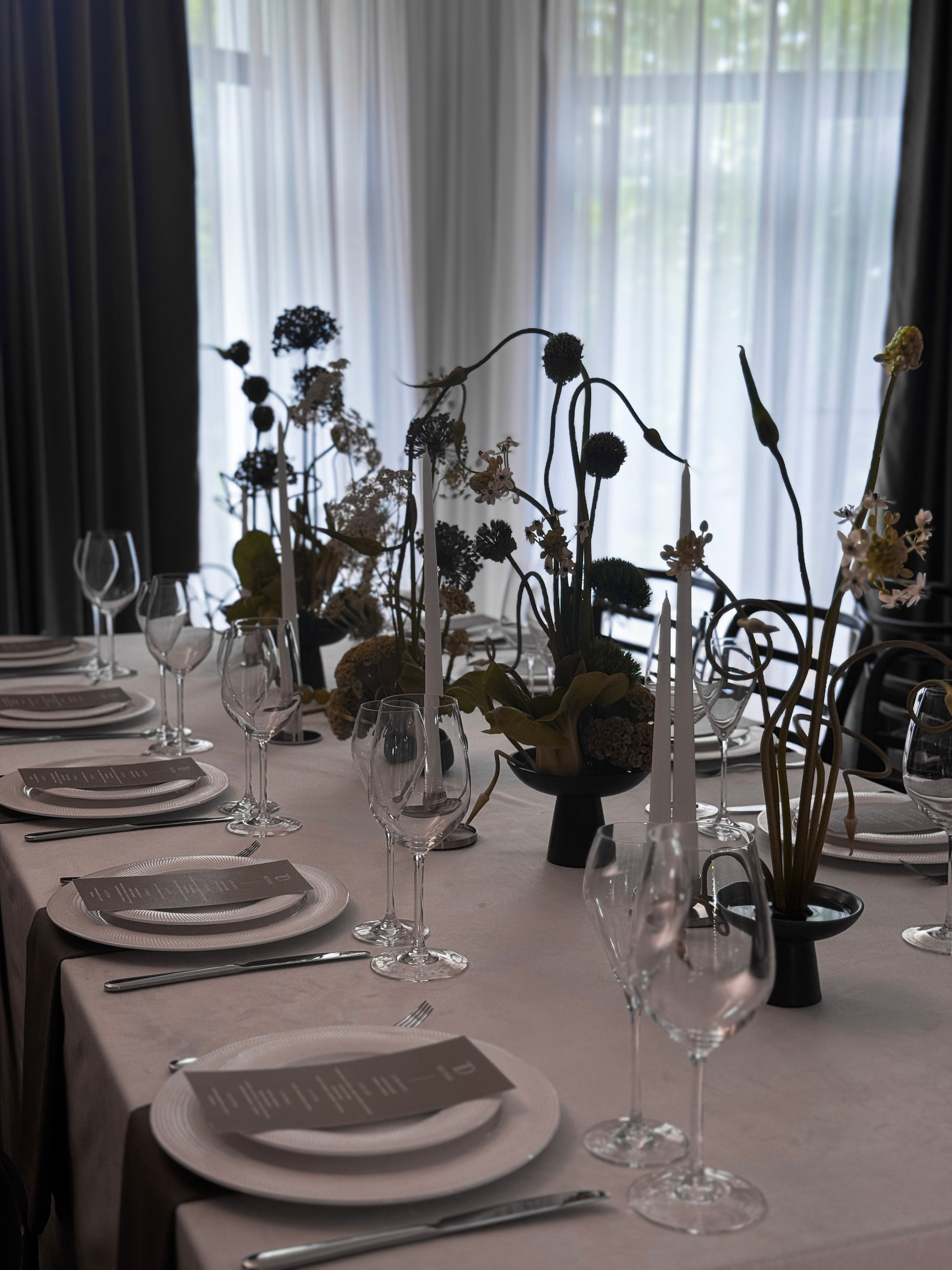 Оформление ужина. Ксения Почтарь. Декоратор и флорист, город Владивосток